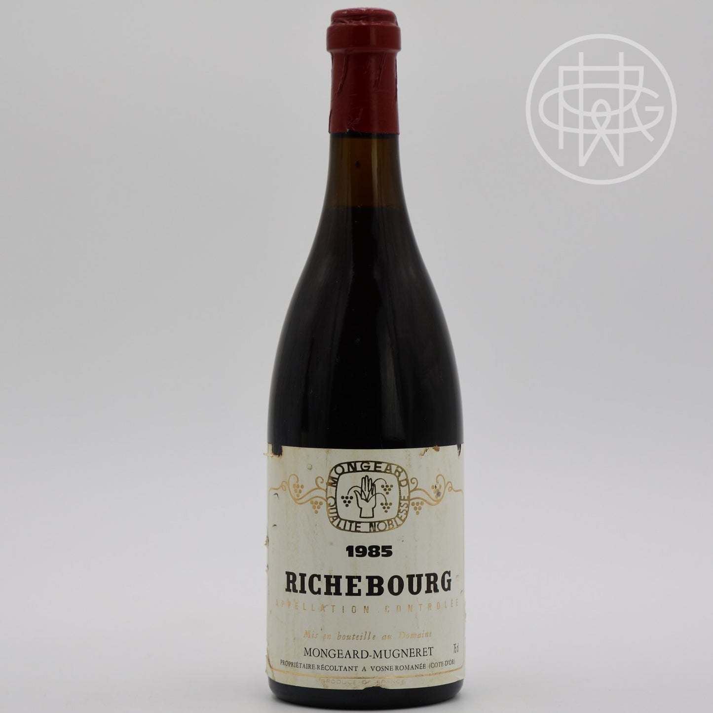 Mongeard Mugneret Richebourg 1985 750mL (Nicked Label)