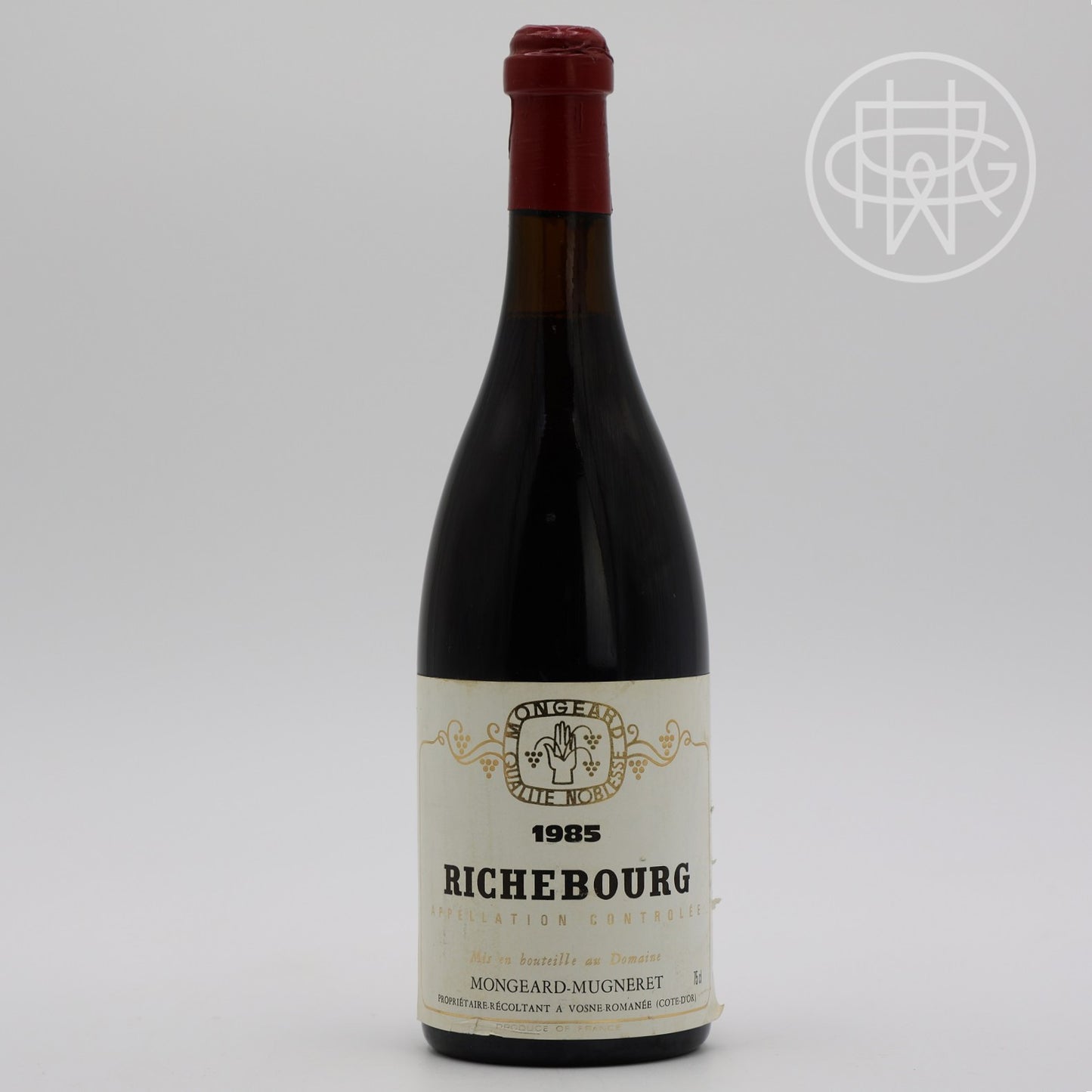 Mongeard Mugneret Richebourg 1985 750mL (Slightly Nicked Label)