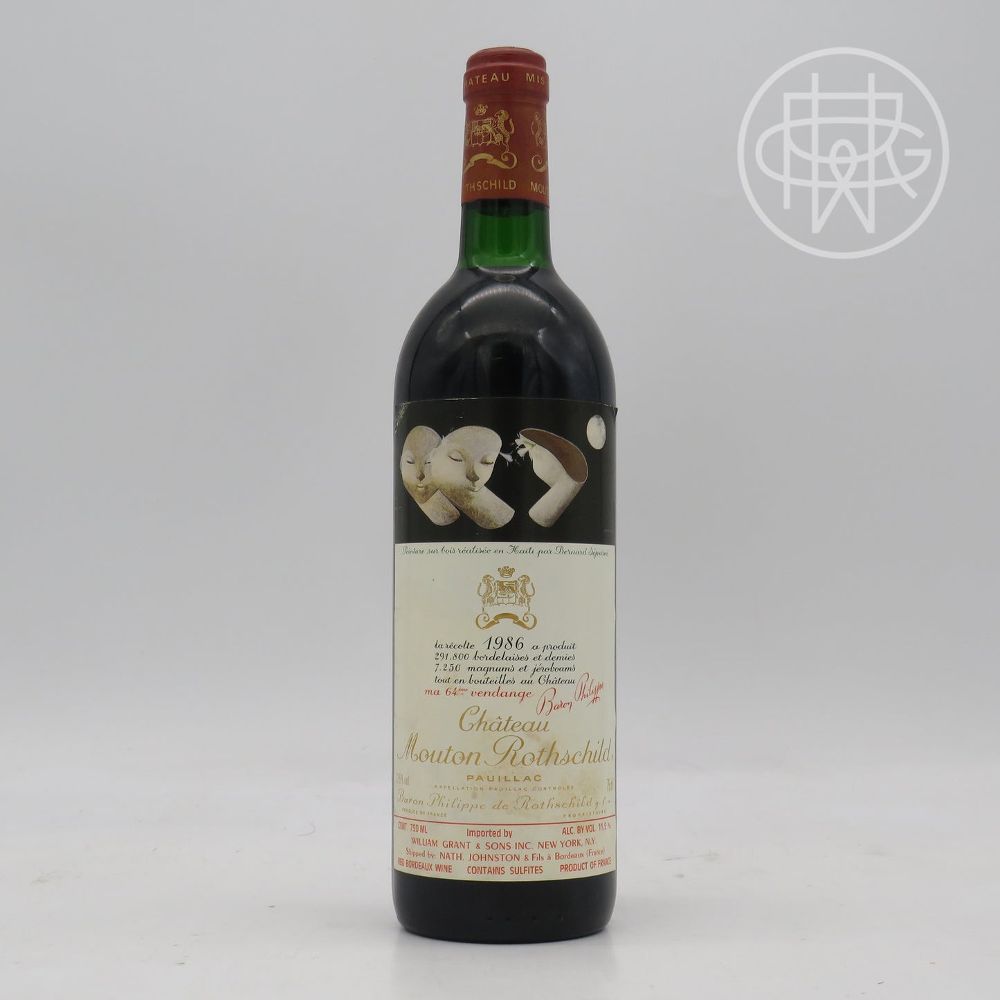 Mouton 1986 750mL (Slightly Soiled Label)