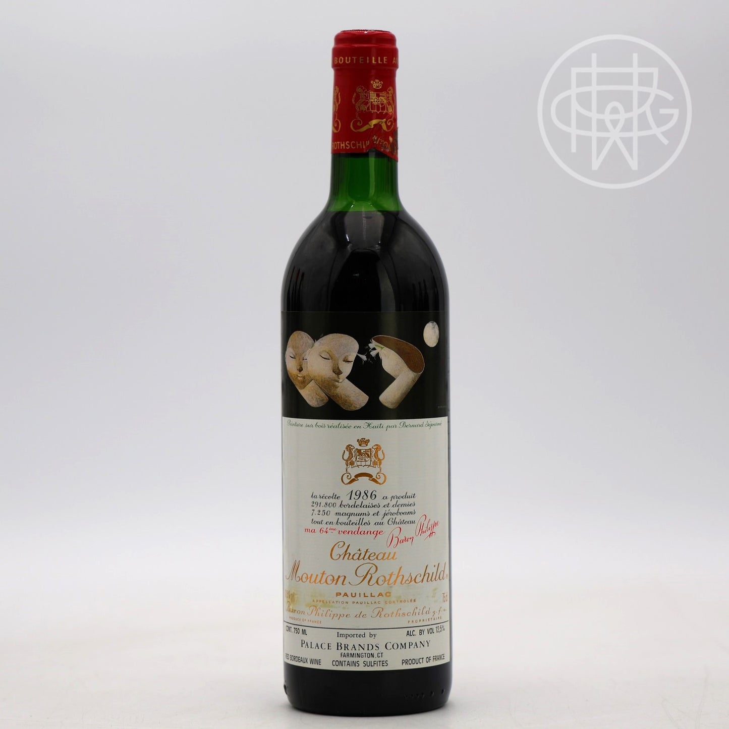Mouton 1986 750mL (Top Shoulder/Nicked Capsule)