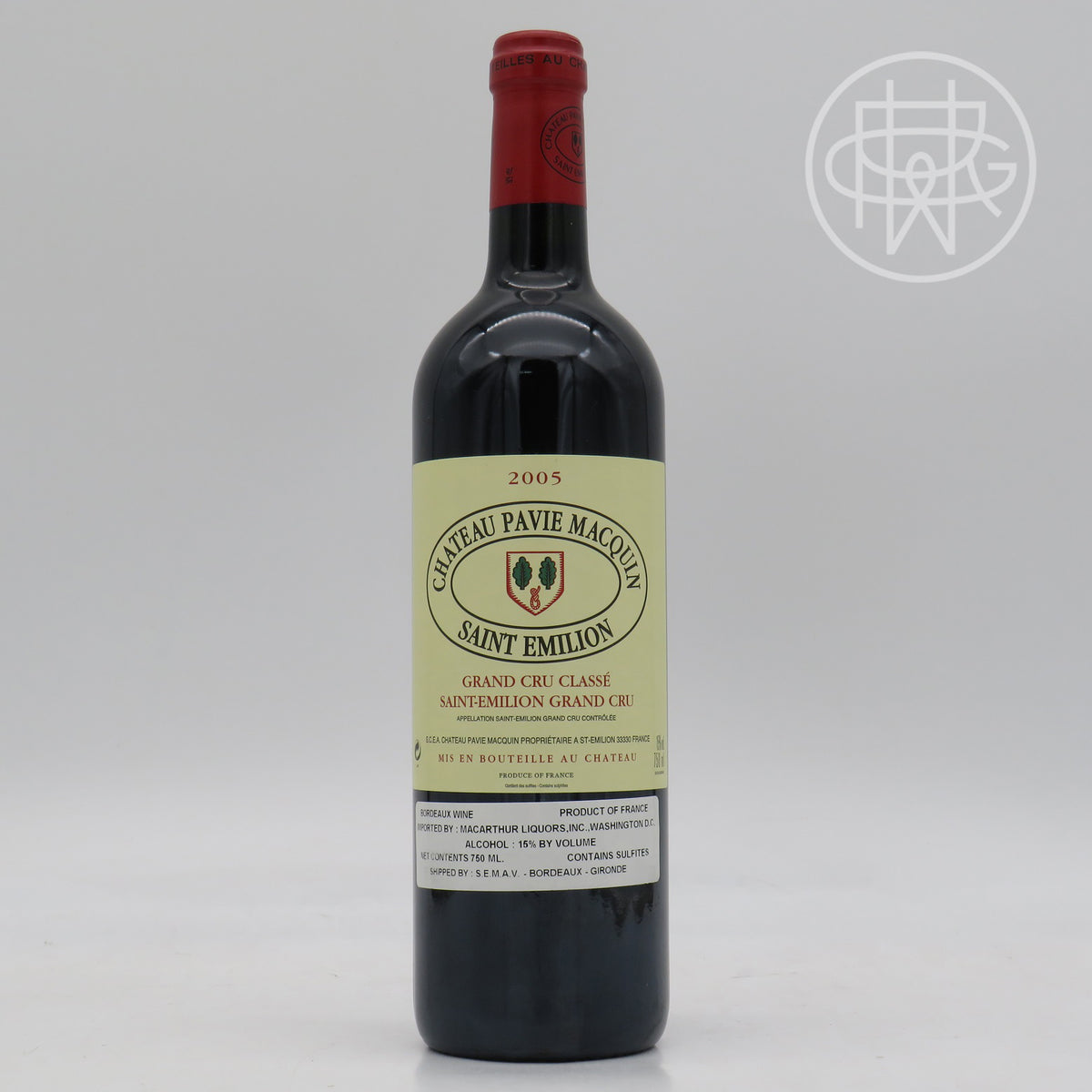 Pavie Macquin 2005 750mL