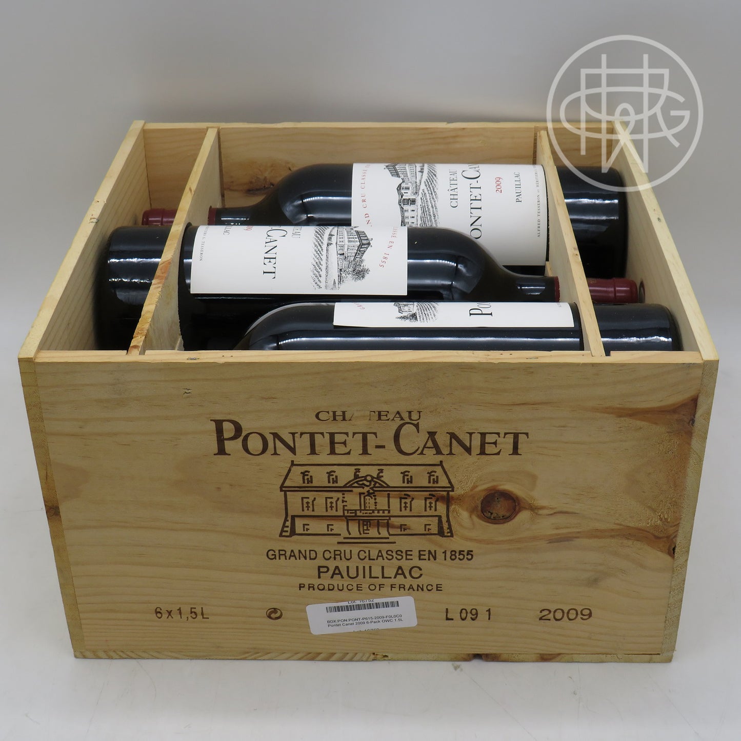 Pontet Canet 2009 6-Pack OWC 1.5L