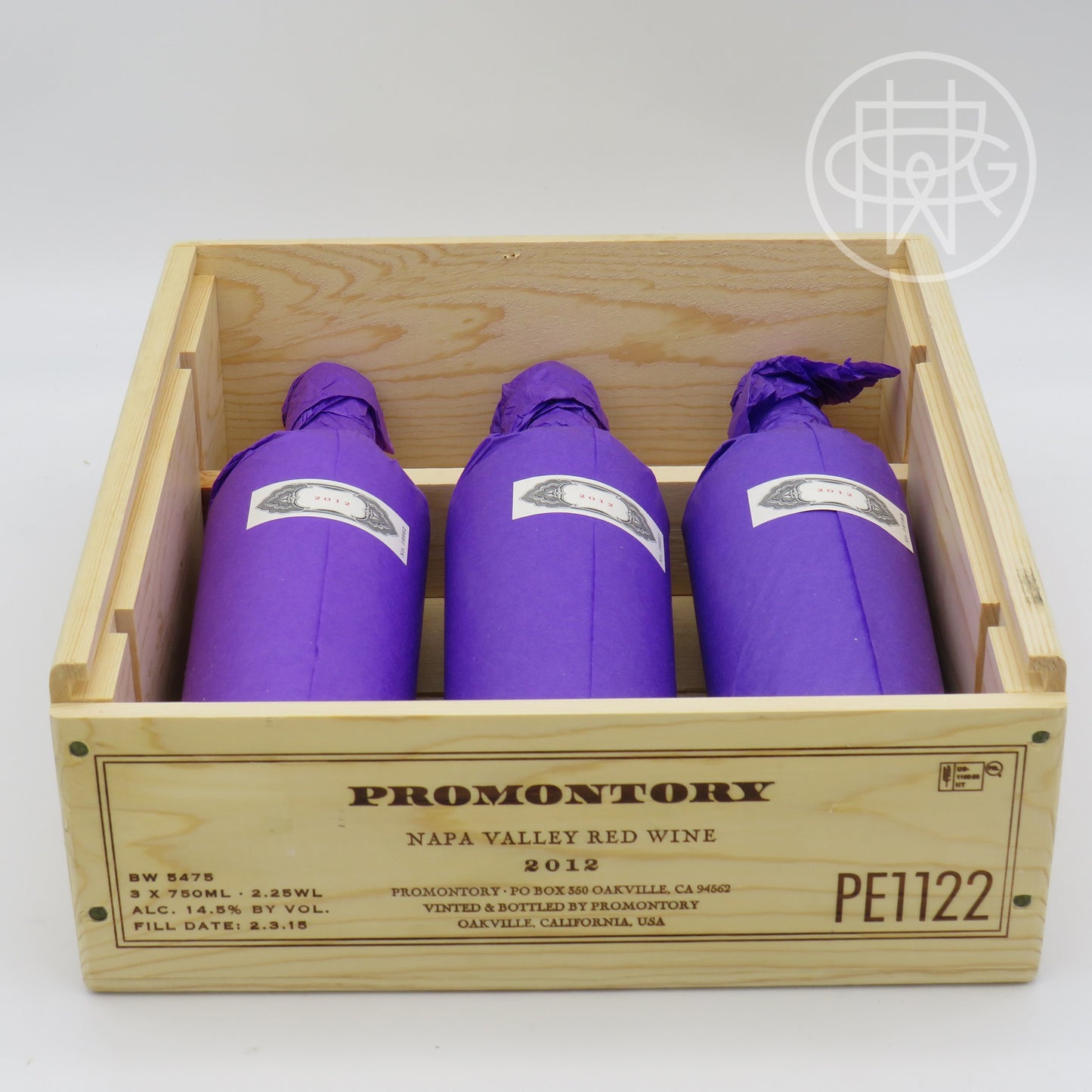 Promontory 2012 3-Pack OWC 750mL