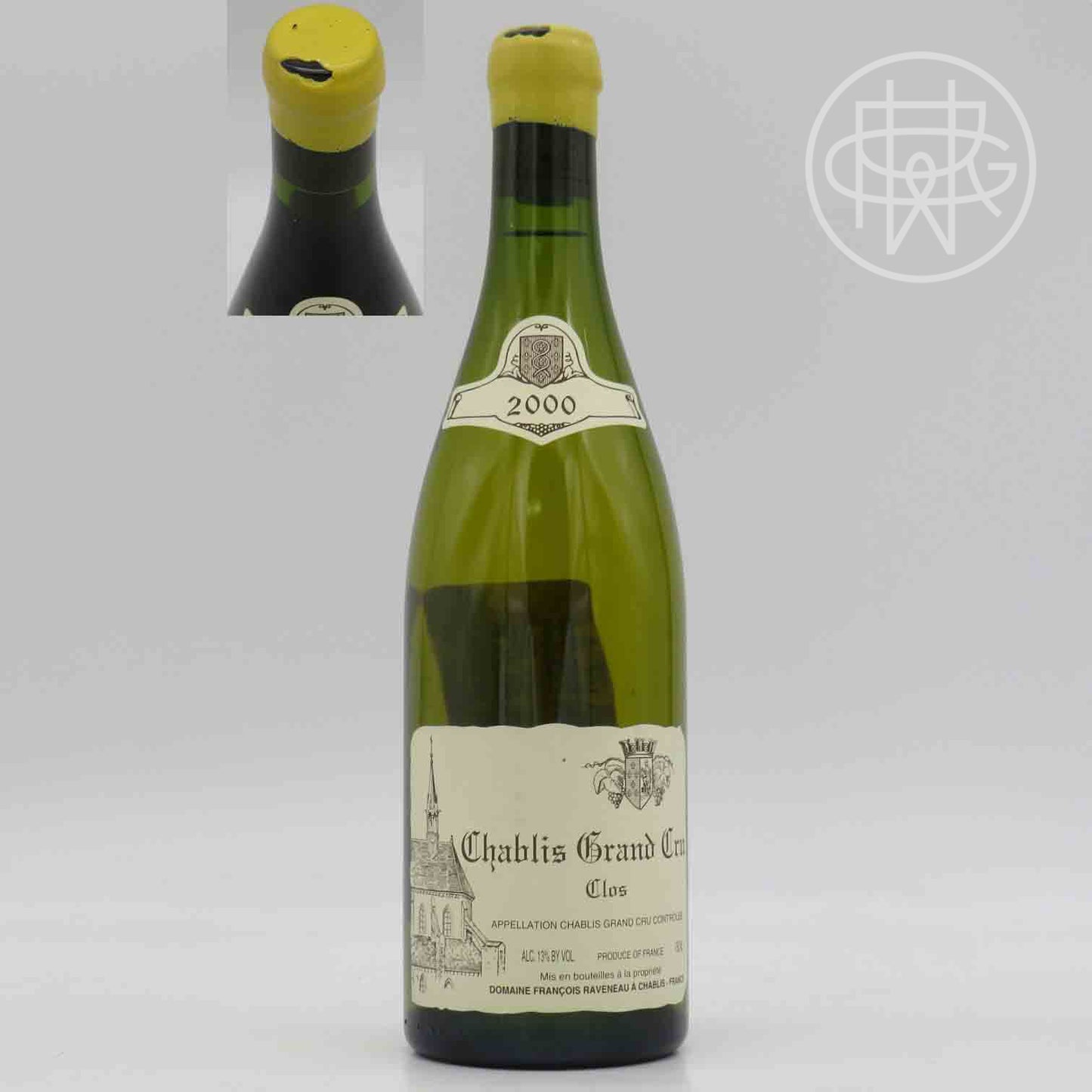 Raveneau Chablis Les Clos 2000 750mL (Chipped Wax Capsule)