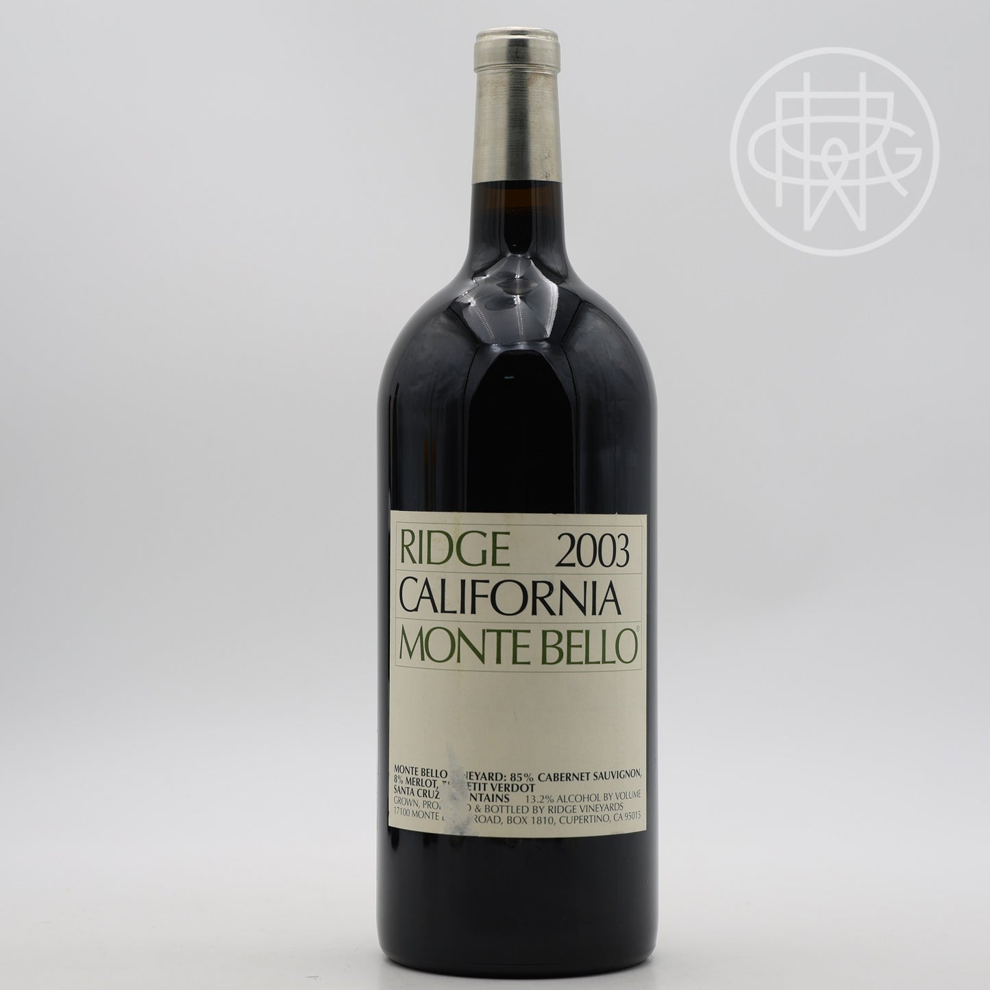 Ridge Monte Bello 2003 3.0L (Slightly Scuffed Label)