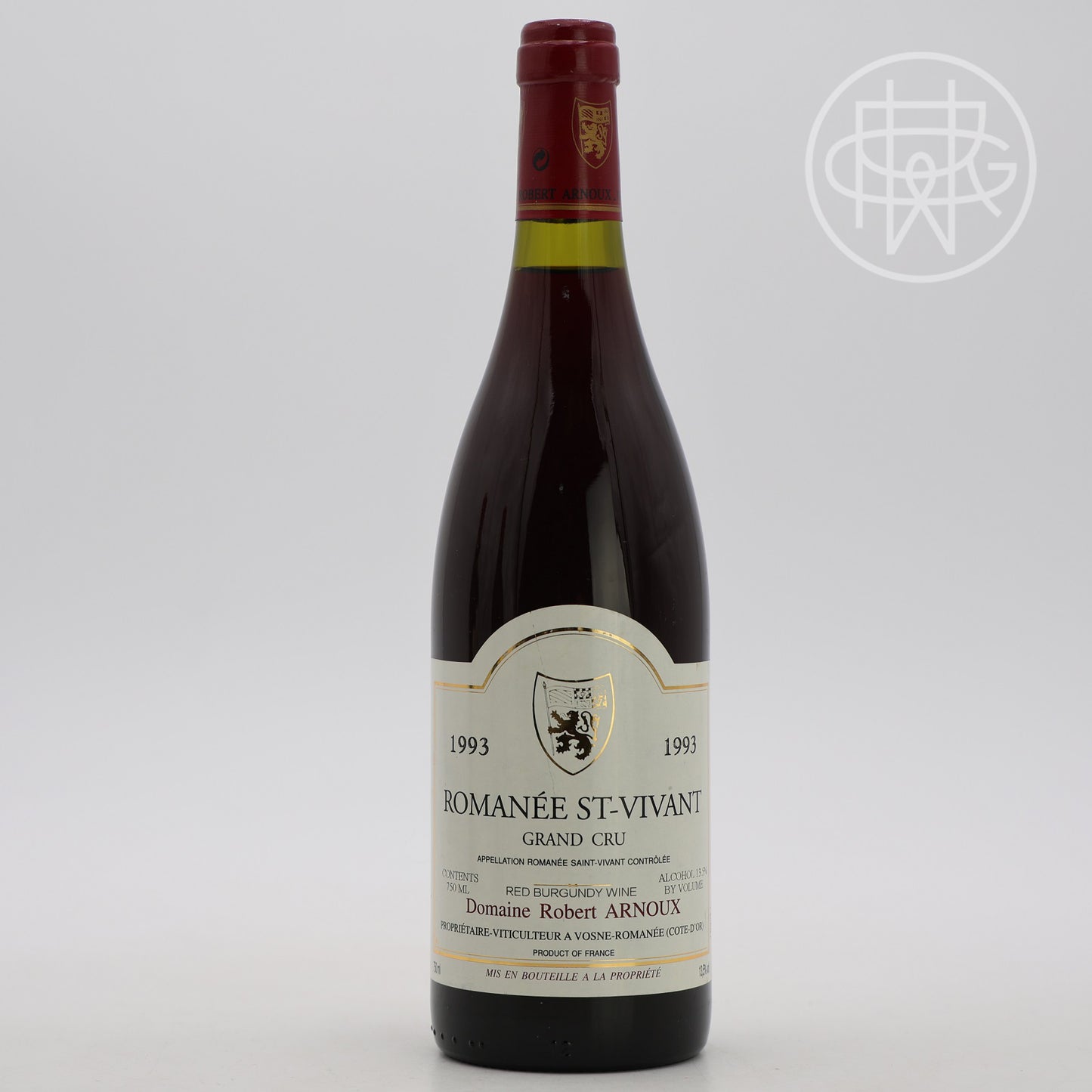 Robert Arnoux Romanee St. Vivant 1993 750mL (Slightly Scuffed Label)