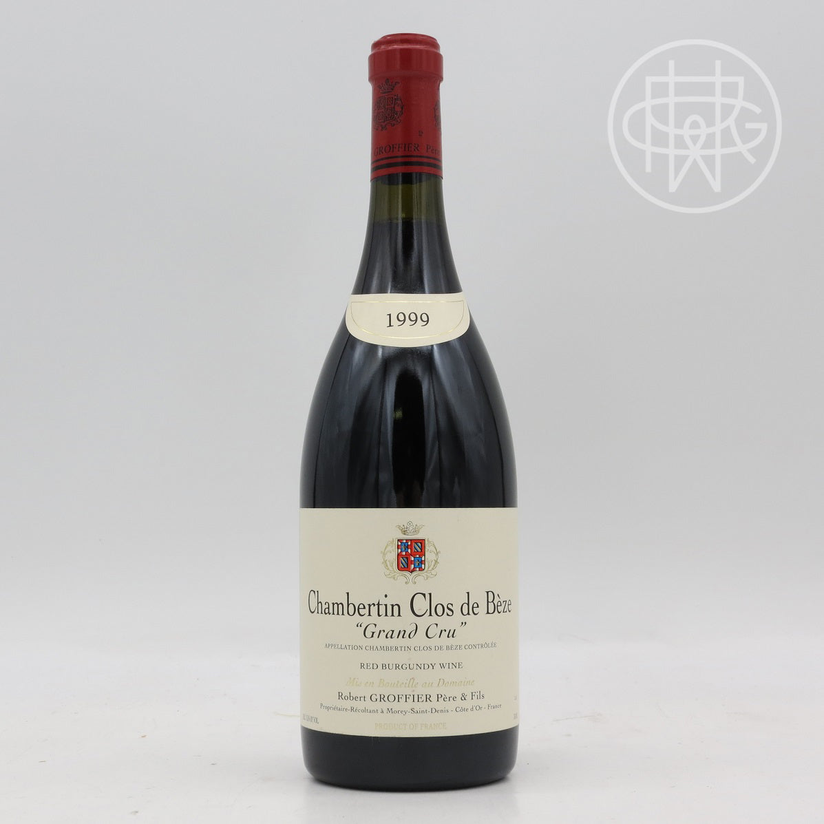 Robert Groffier Chambertin Clos de Beze 1999 750mL