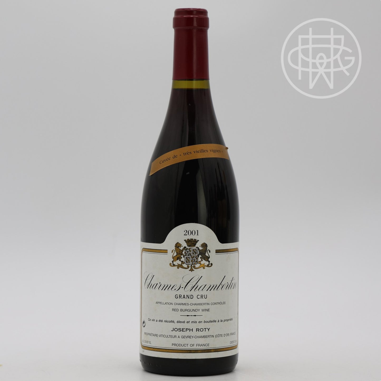 Roty Charmes Chambertin VV 2001 750mL (Slightly Soiled Label)