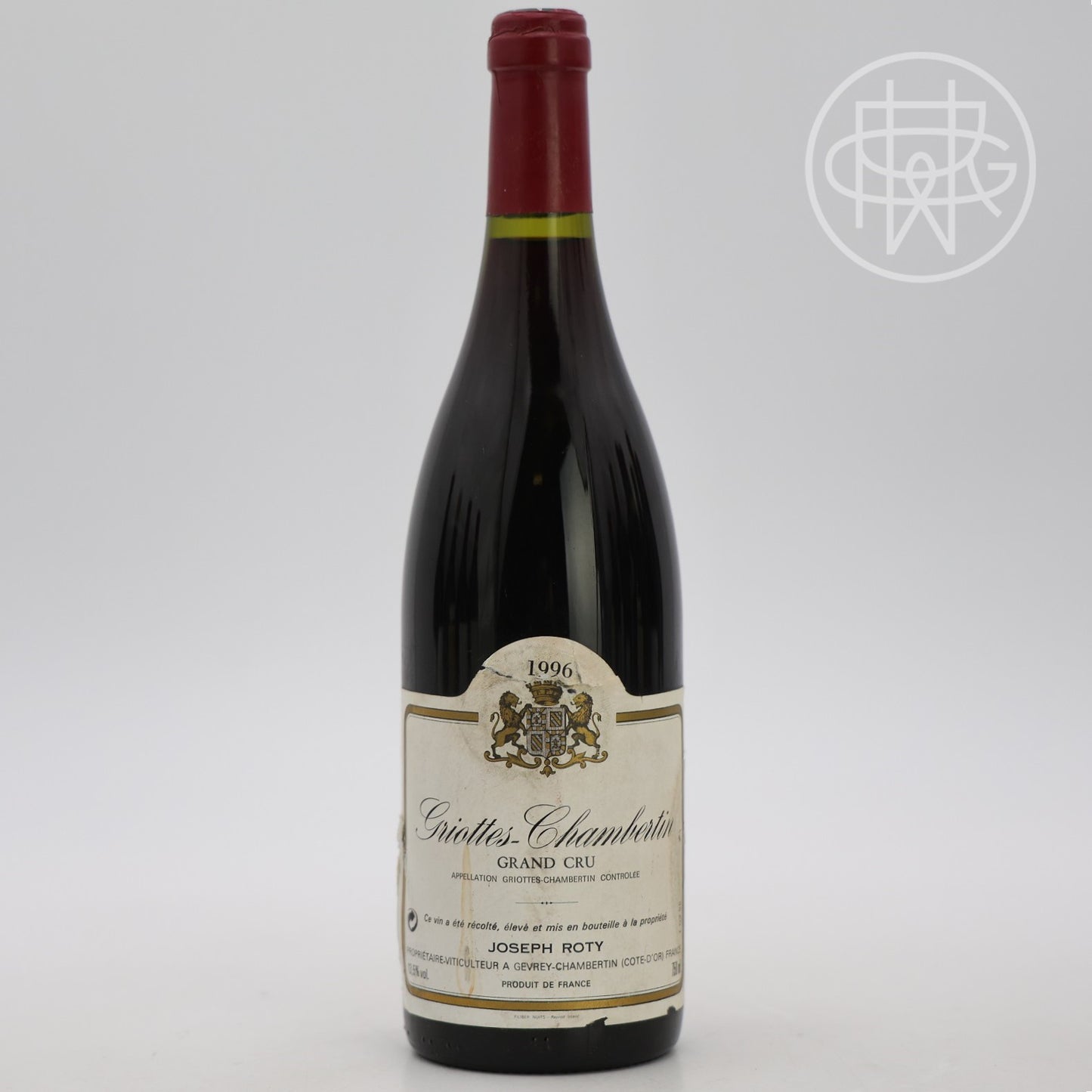 Roty Griotte Chambertin 1996 750mL (Soiled/Torn Label)