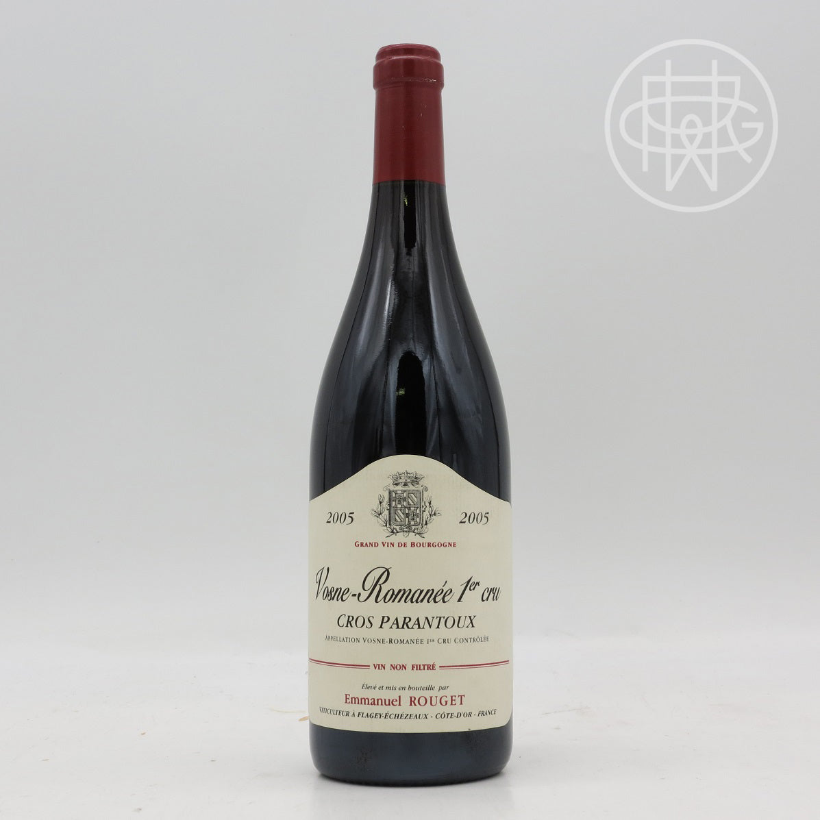 Rouget Vosne Romanee Cros Parantoux 2005 750mL