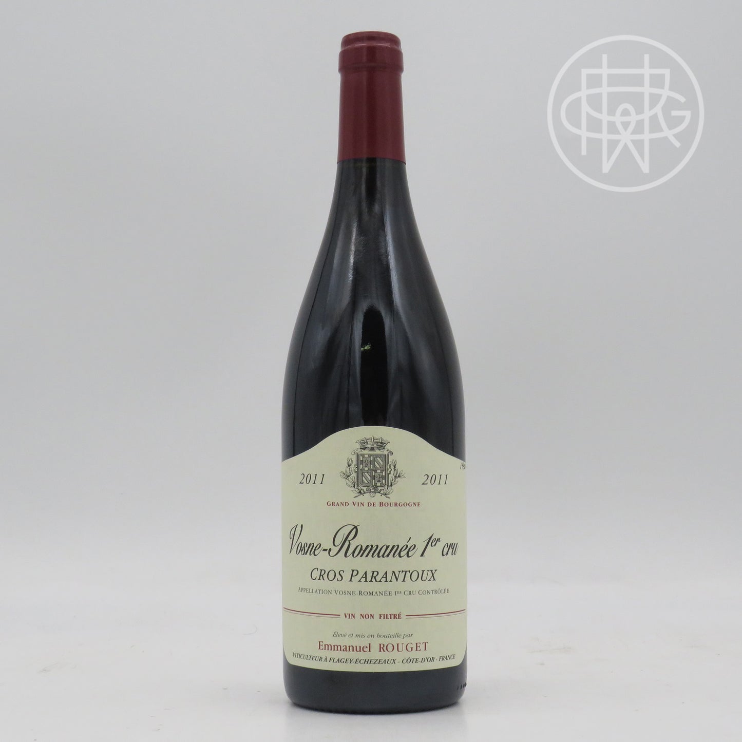 Rouget Vosne Romanee Cros Parantoux 2011 750mL (Writing on Label)