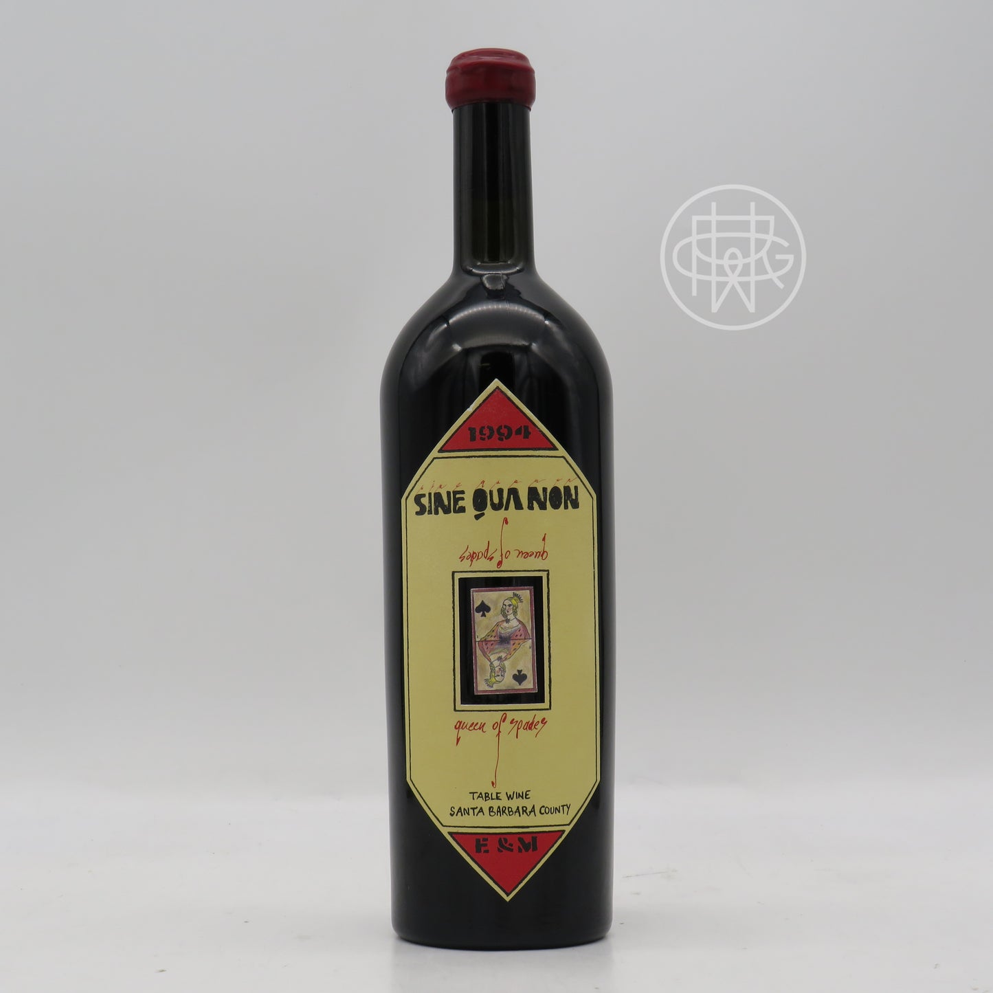 Sine Qua Non Queen of Spades 1994 750mL (Slightly Scuffed Label)