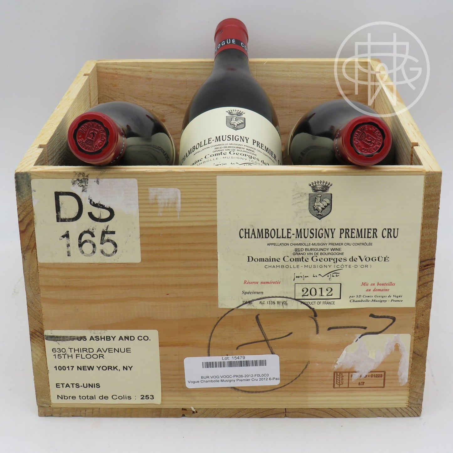 Vogue Chambolle Musigny Premier Cru 2012 6-Pack OWC 750mL
