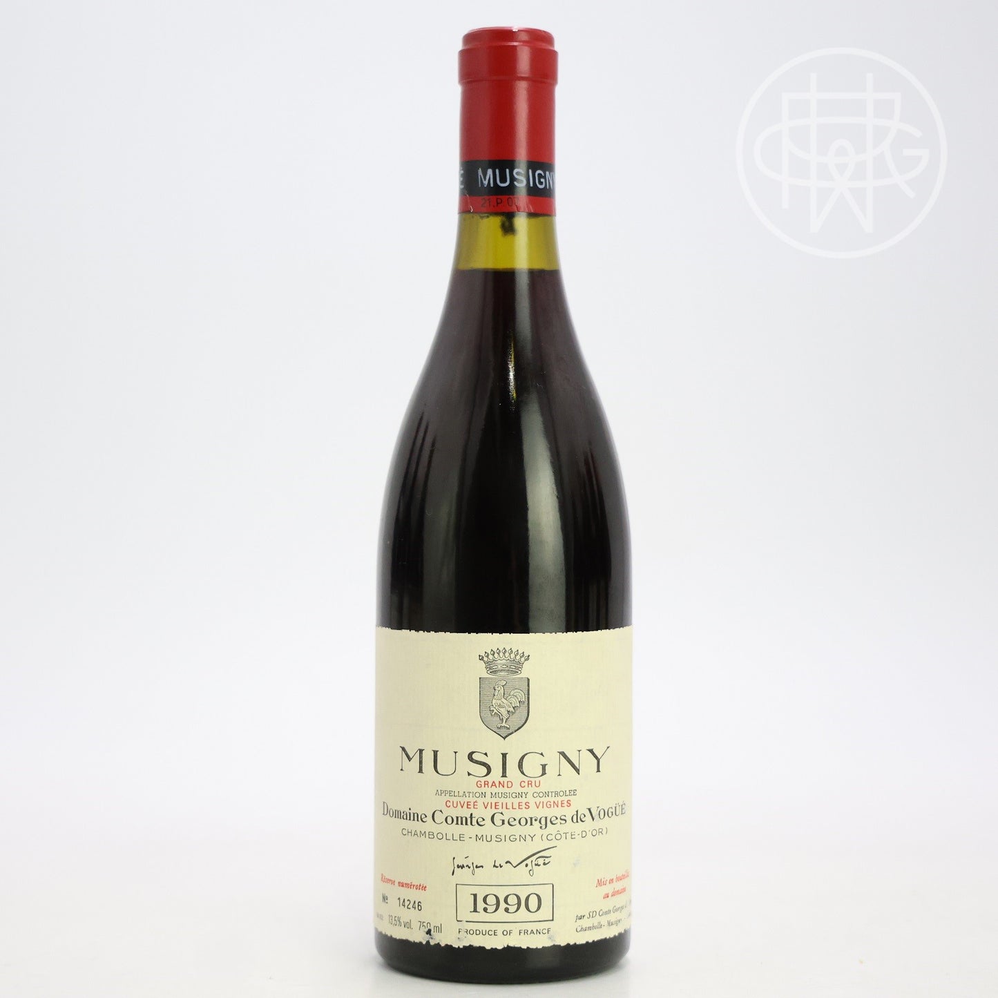 Vogue Musigny Vieilles Vignes 1990 750mL (Nicked Label)