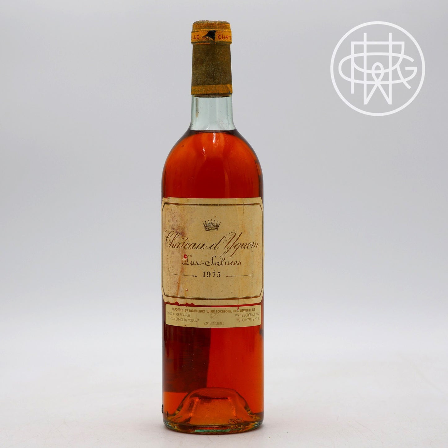 d'Yquem 1975 750mL (Top Shoulder/Slightly Soiled Label)
