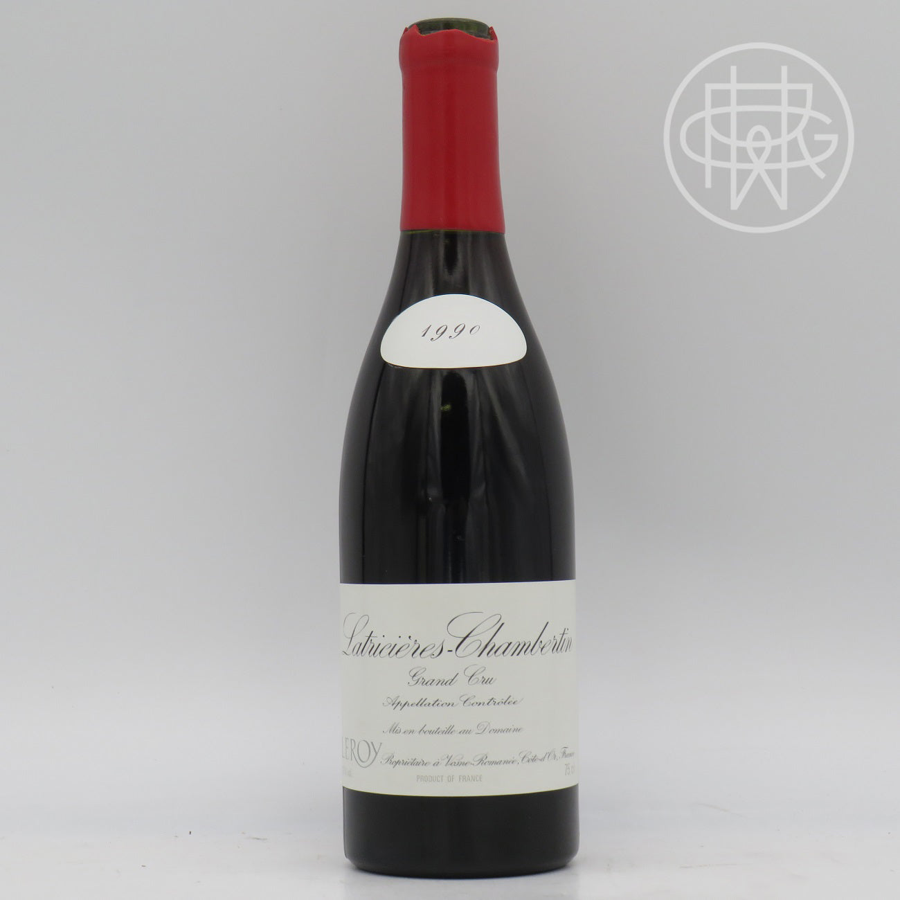 Leroy Latricieres Chambertin 1990 750mL (Chipped Wax Capsule)