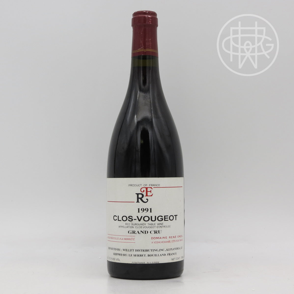 Rene Engel Clos Vougeot 1991 750mL