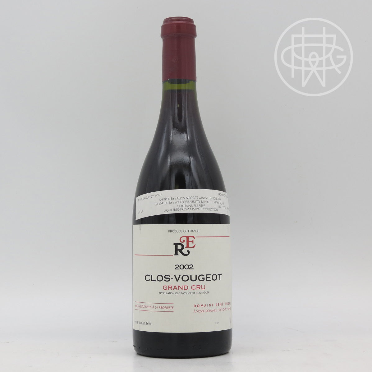 Rene Engel Clos Vougeot 2002 750mL