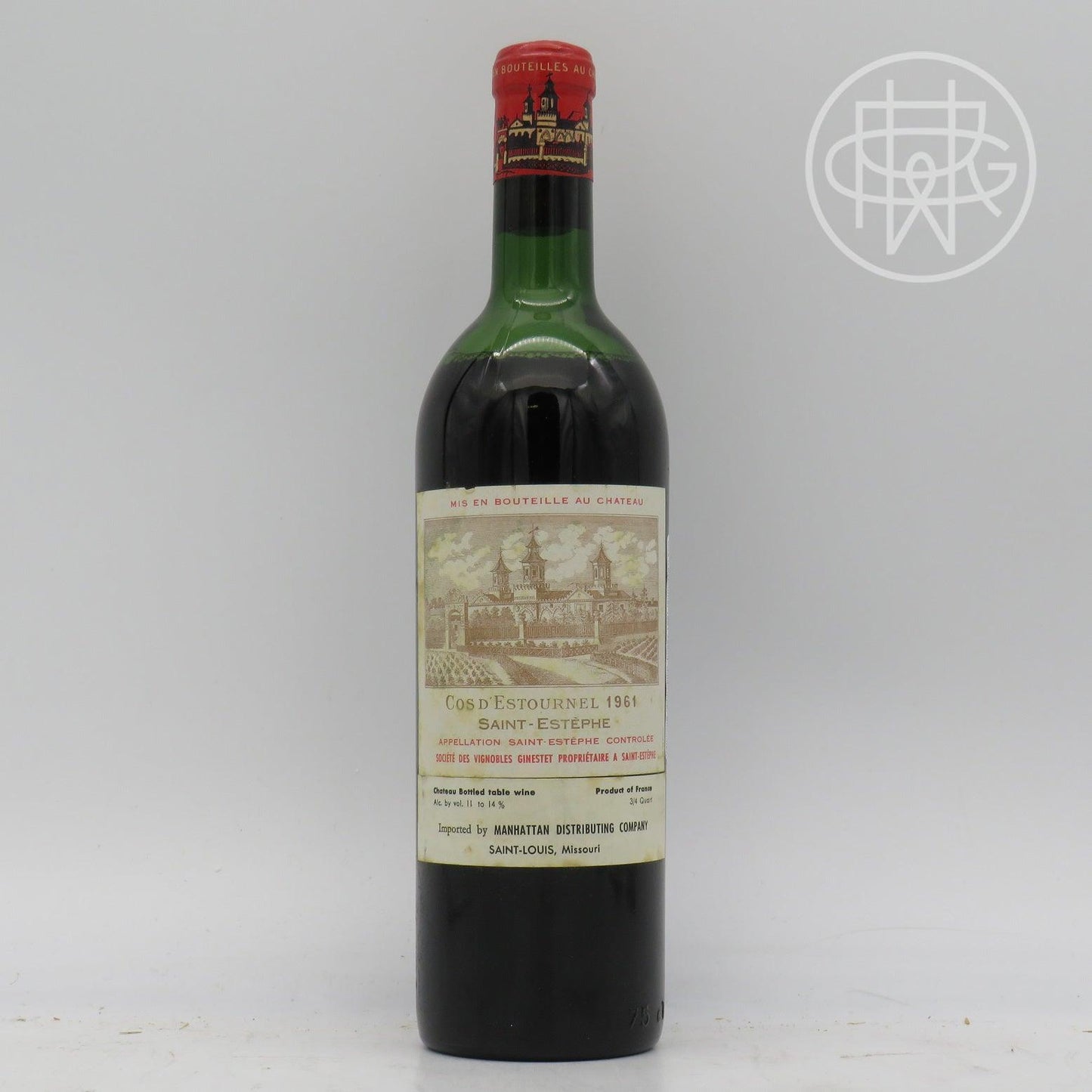 Cos d'Estournel 1961 750mL (Mid/Upper Shoulder) - GRW Wine Collection