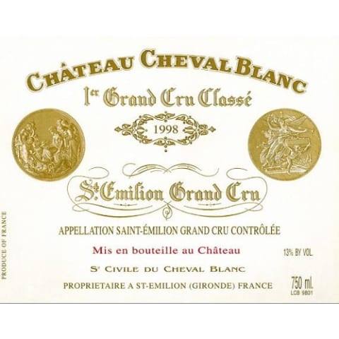 1998 Cheval Blanc: Pristine Triple 100-Pointer Bordeaux