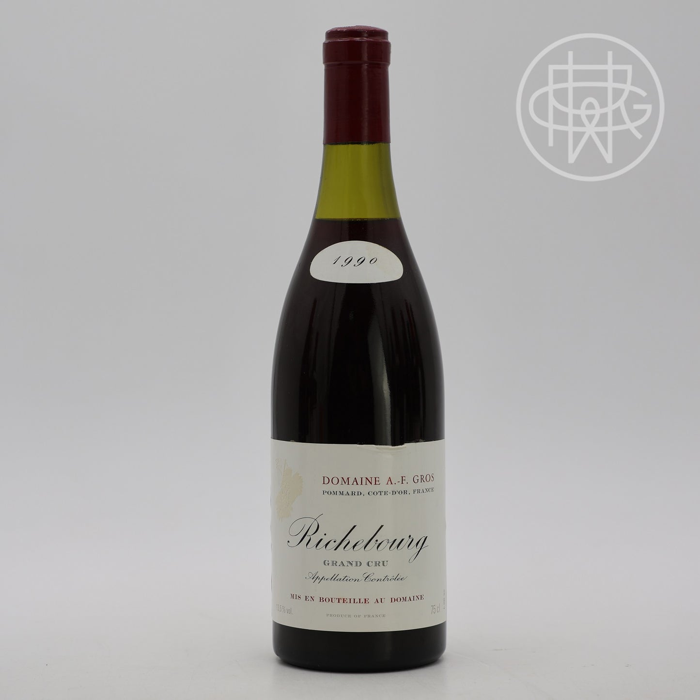 A.F. Gros Richebourg 1990 750mL (3cm Fill)