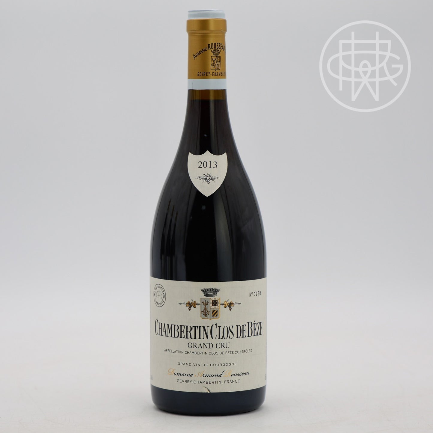 Armand Rousseau Chambertin Clos de Beze 2013 750mL (Slightly Nicked Label)