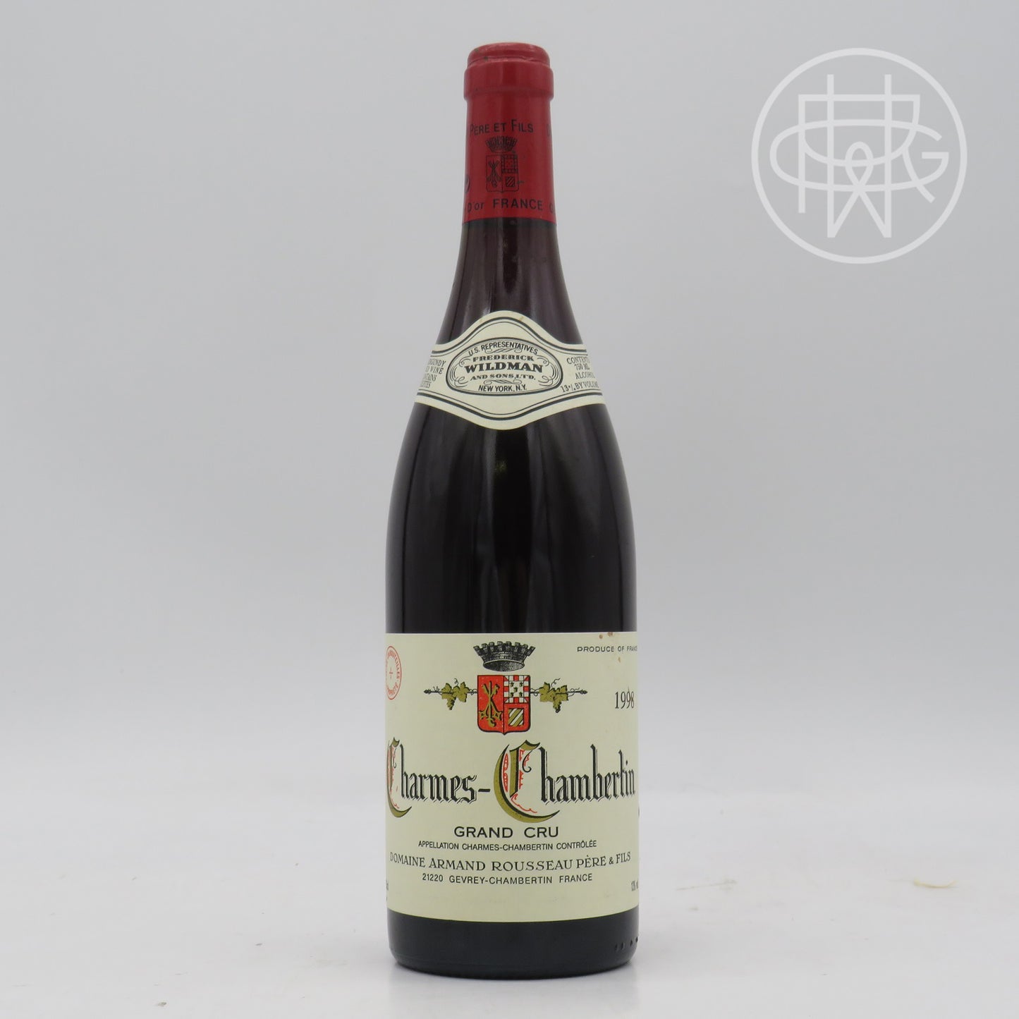 Armand Rousseau Charmes Chambertin 1998 750mL (Slightly Soiled Label)