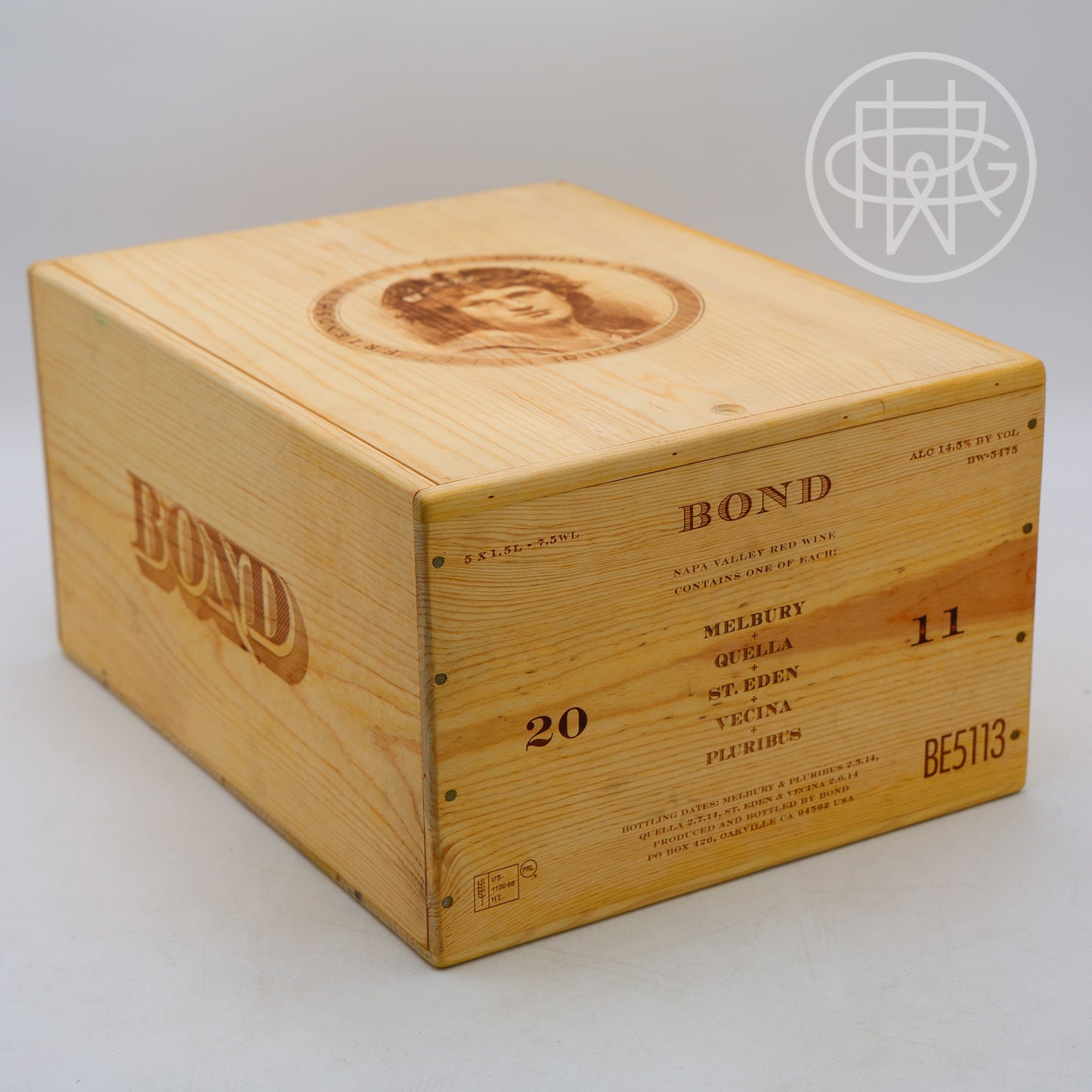 Bond Assortment Case 2011 5-Pack OWC 1.5L [Melbury, St. Eden, Pluribus, Quella, Vecina]