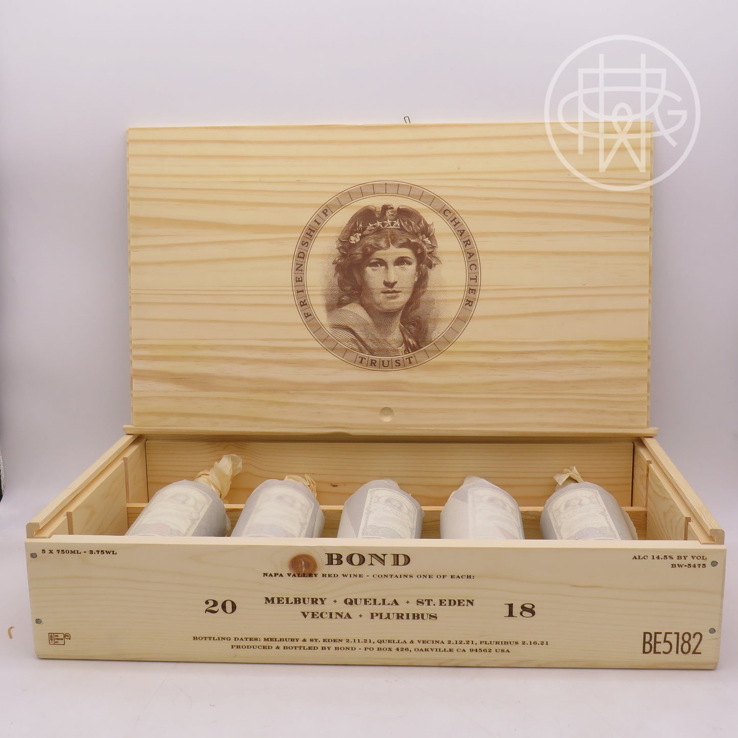 Bond Assortment Case 2018 5-Pack OWC [Melbury, St. Eden, Pluribus, Quella, Vecina]