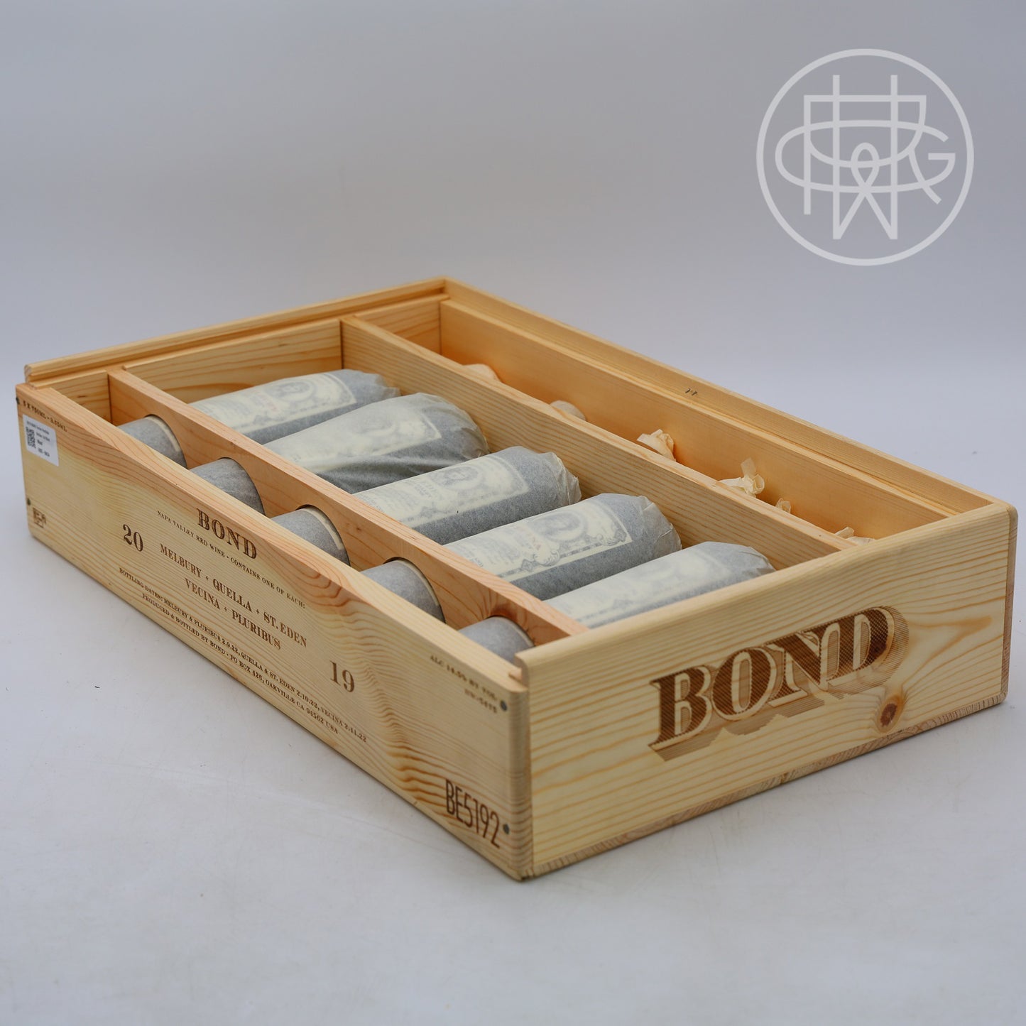 Bond Assortment Case 2019 5-Pack OWC 1.5L [Melbury, St. Eden, Pluribus, Quella, Vecina]
