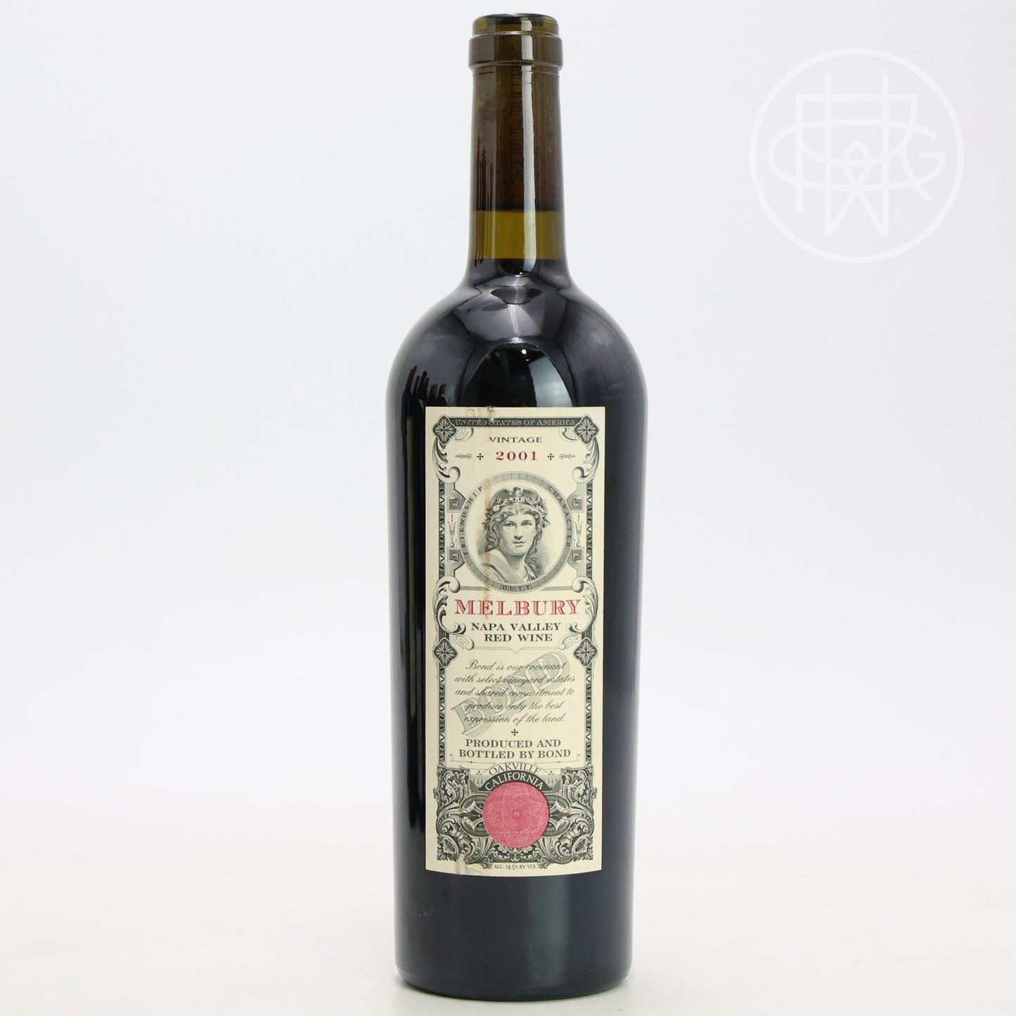 Bond Melbury 2001 750mL [Bin Soiled Label]