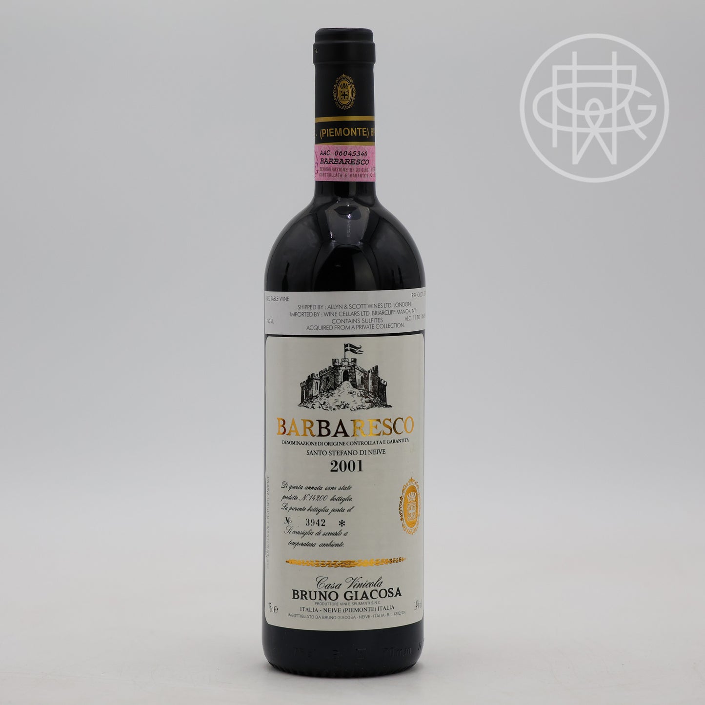 Bruno Giacosa Barbaresco Santo Stefano 2001 750mL [White Label]