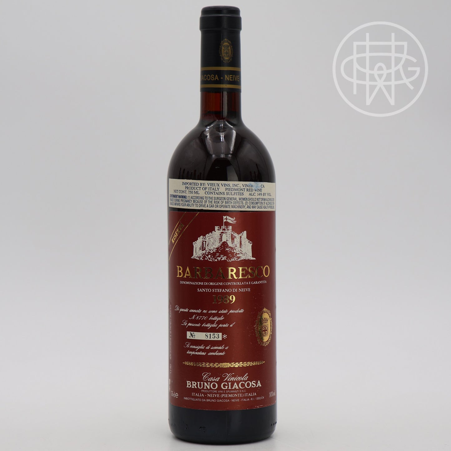 Bruno Giacosa Barolo Bussia di Monforte Riserva 1979 750mL [Red Label]