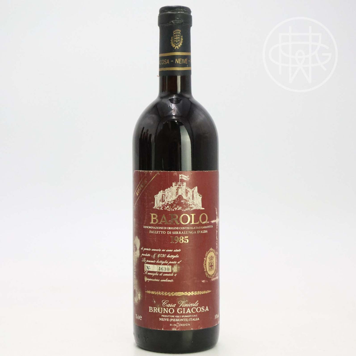 Bruno Giacosa Barolo Riserva Falletto 1985 [Red Label] 750mL (Nicked Label)