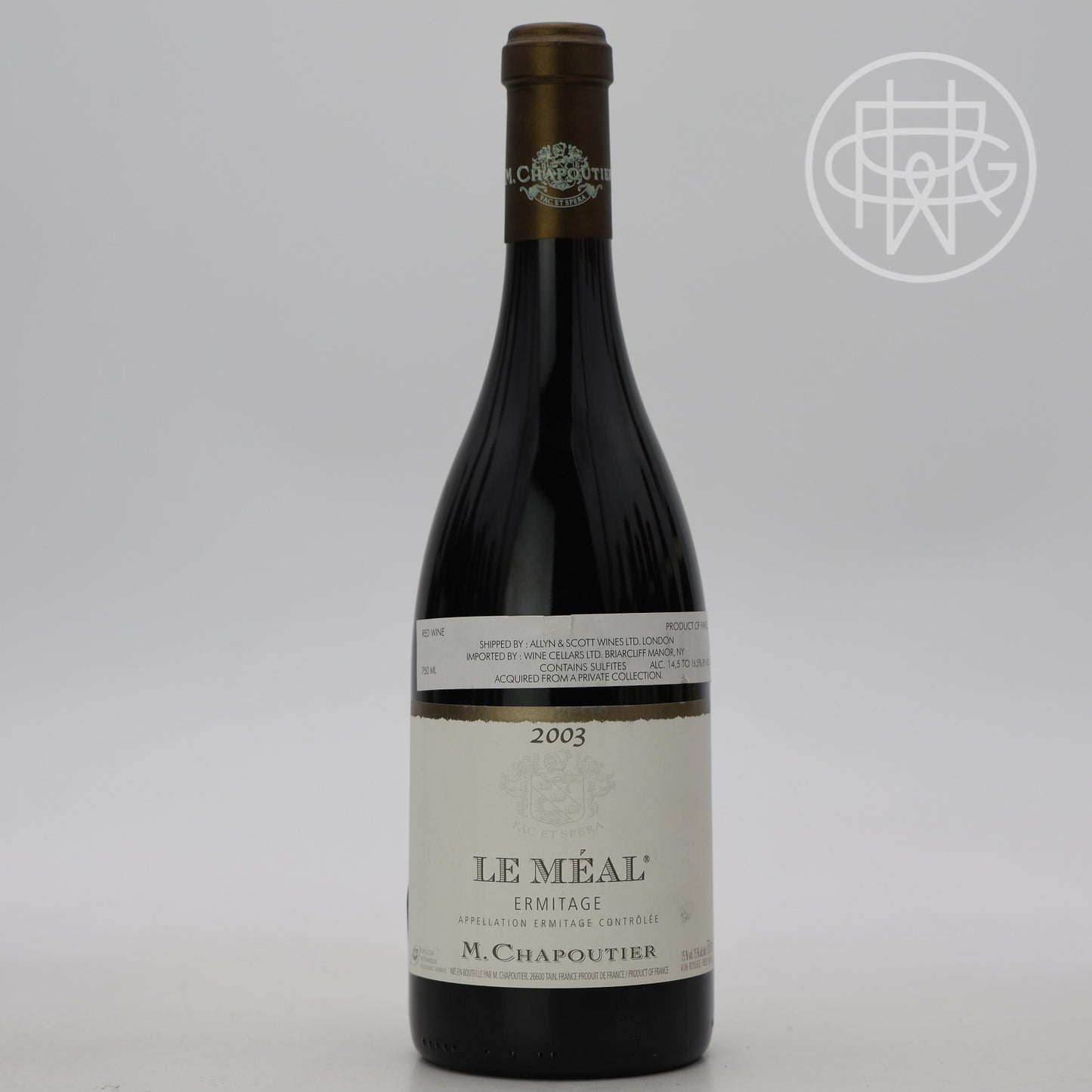 Chapoutier Ermitage Rouge Le Meal 2003 750mL