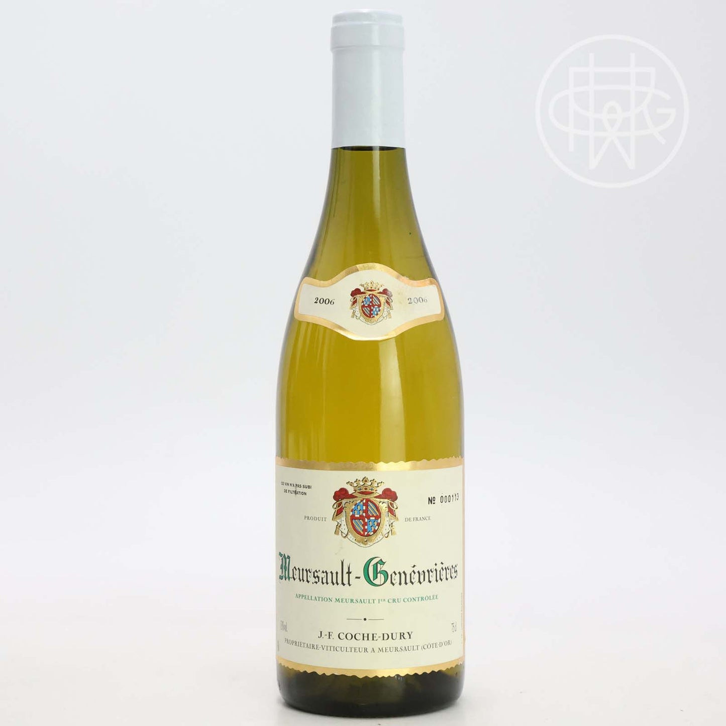 Coche Dury Meursault Genevrieres 2006 750mL (Slightly Soiled Label)