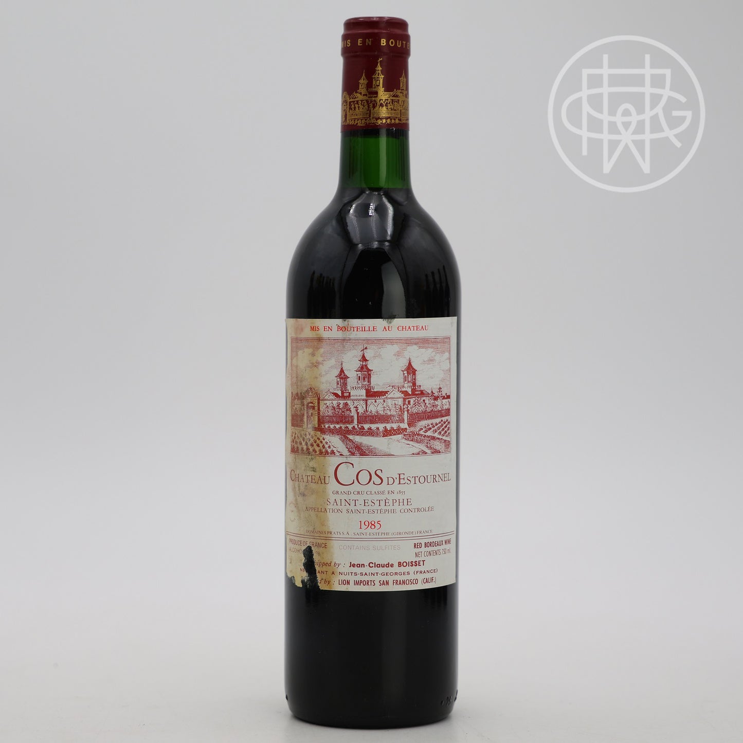 Cos d'Estournel 1985 750mL (Soiled Label)