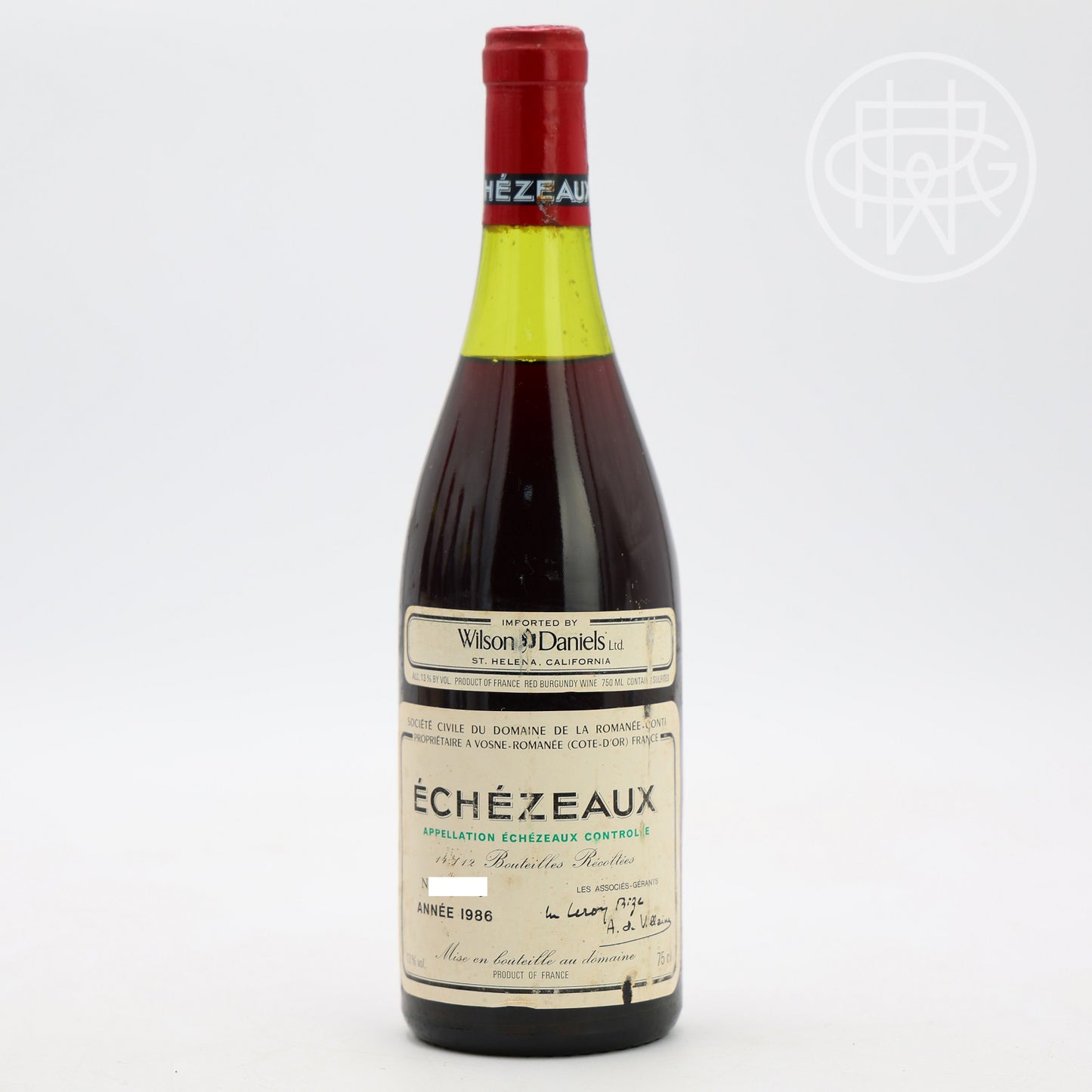 DRC Echezeaux  1986 750mL (4cm, Nicked Label)