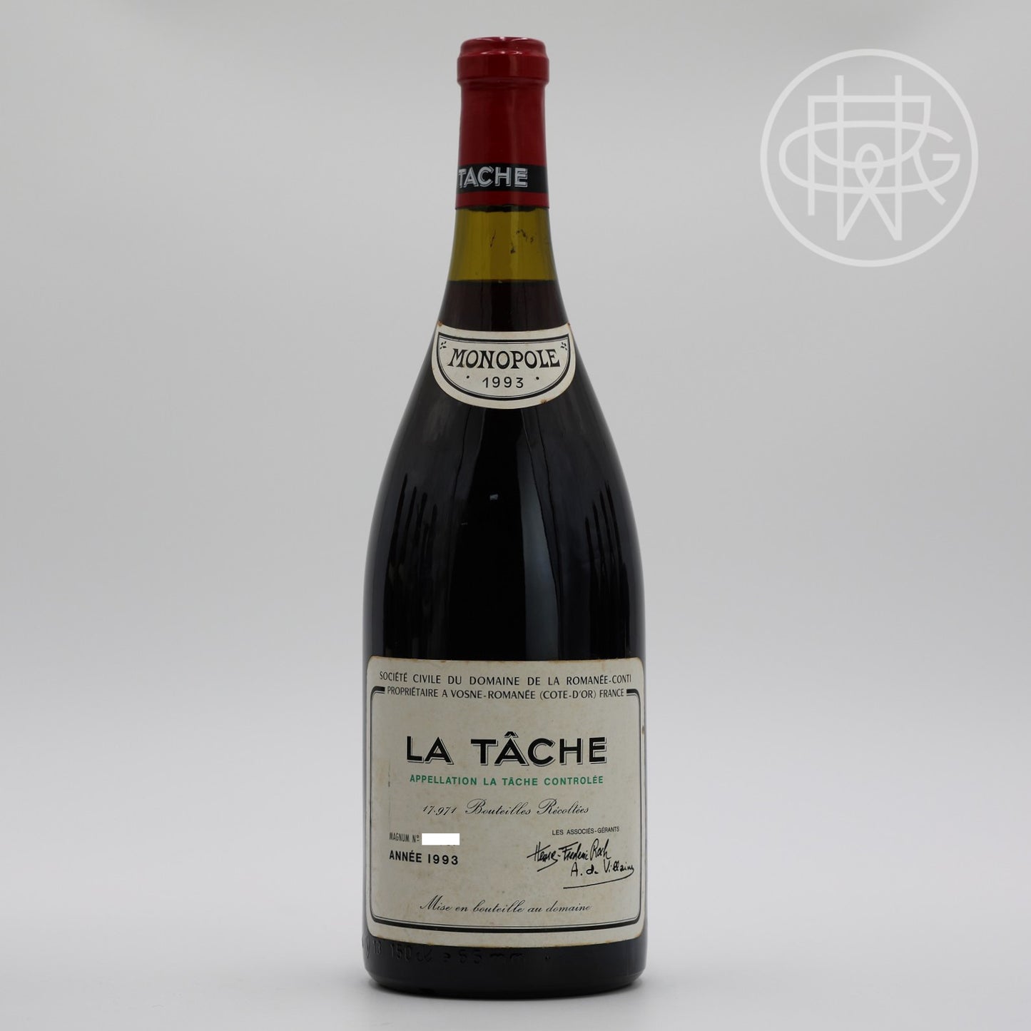 DRC La Tache 1993 1.5L (Slightly Soiled Label)