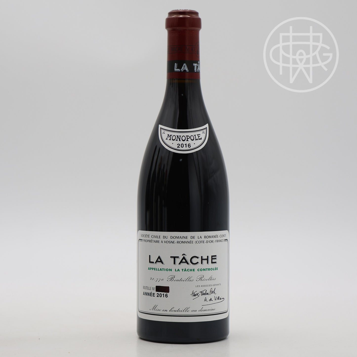DRC La Tache 2016 750mL (Blacked Out Serial Number)