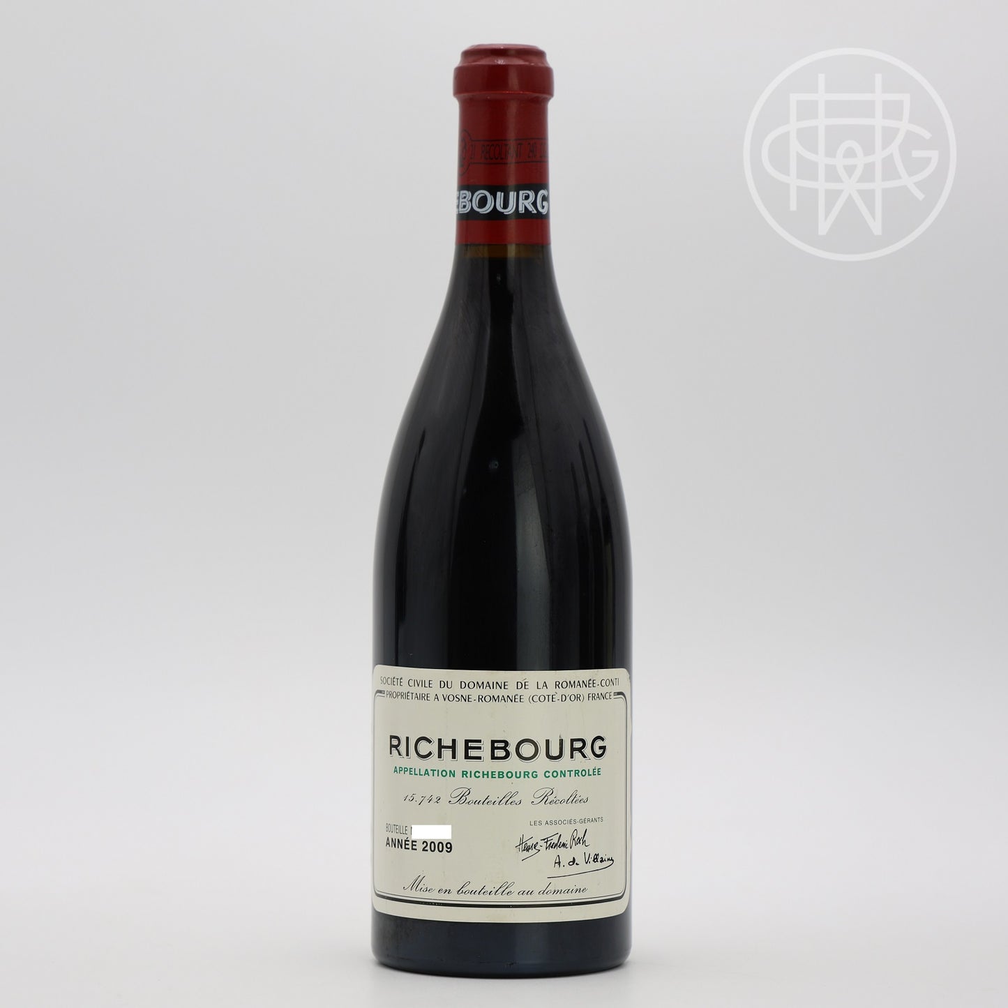 DRC Richebourg 2009 750mL (Slightly Soiled Label)