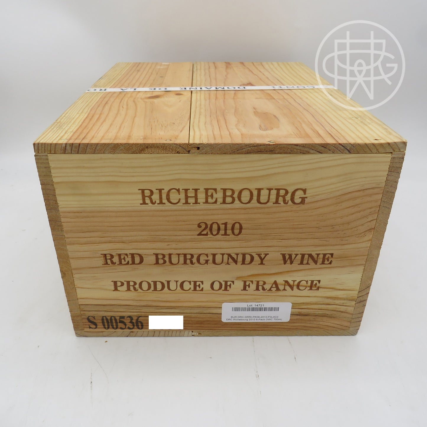 DRC Richebourg 2010 6-Pack OWC 750mL (Banded Case)