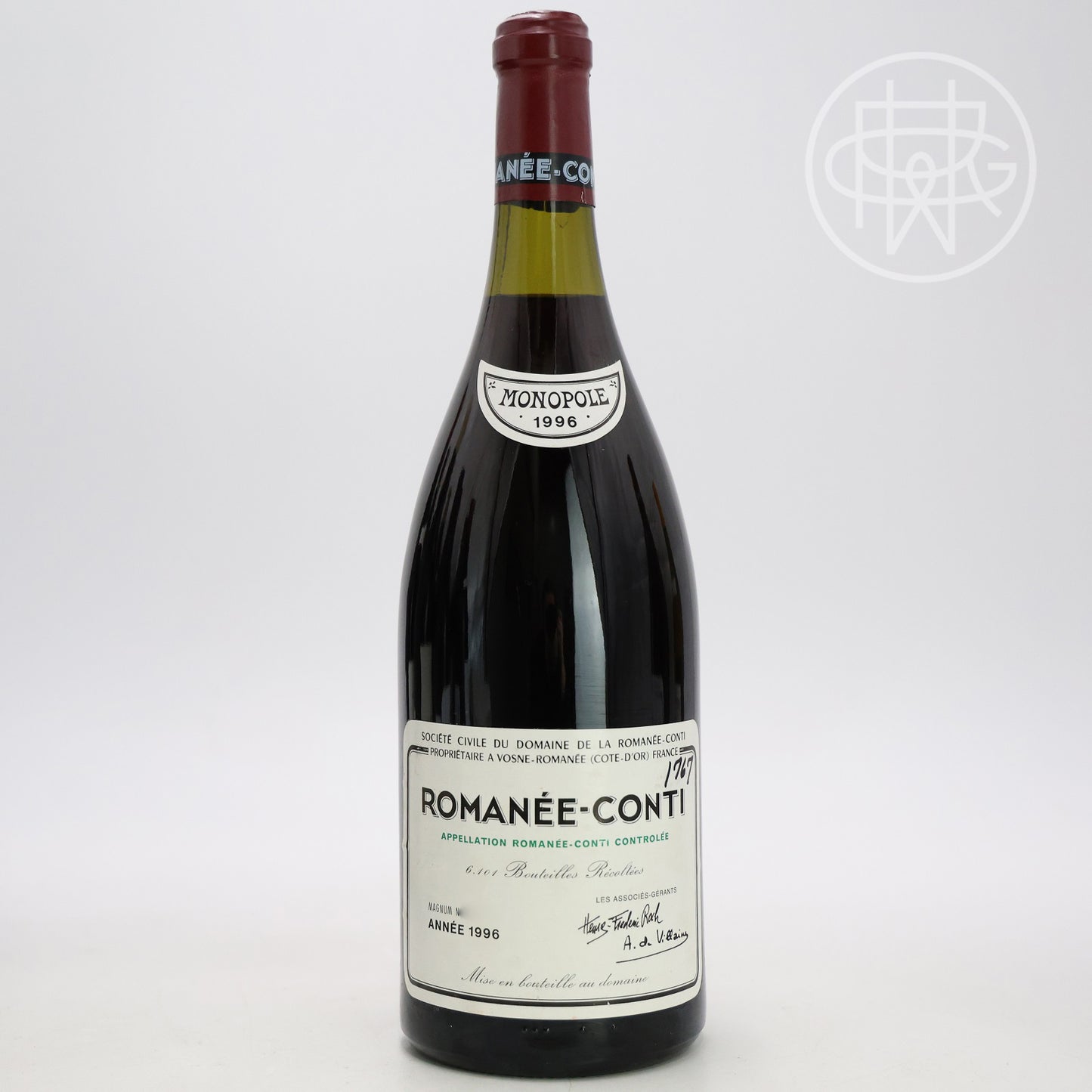 DRC Romanee Conti 1996 1.5L [Montreal Importer Private Collection, Cut Capsule]