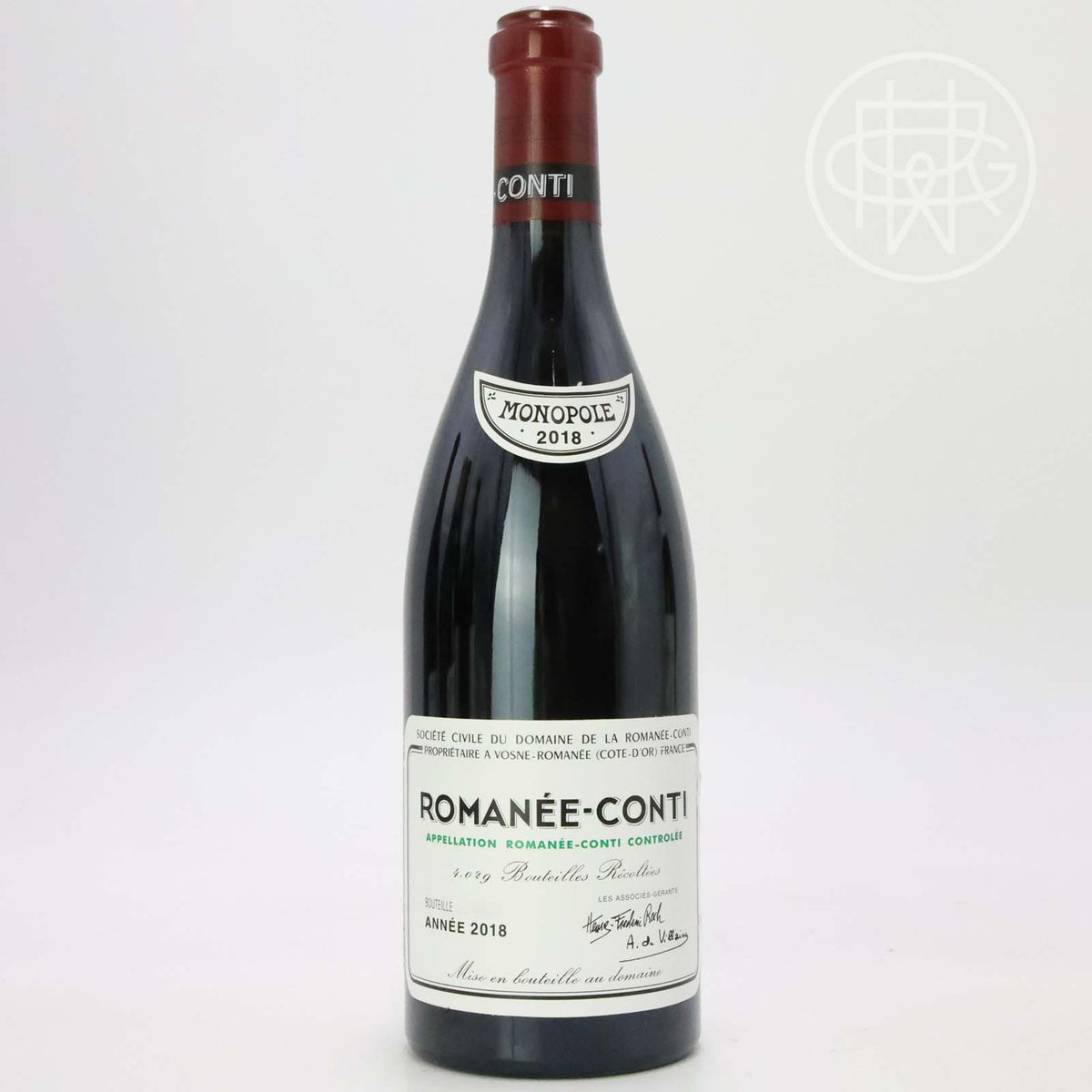 DRC Romanee Conti 2018 750mL (Scuffed Label)