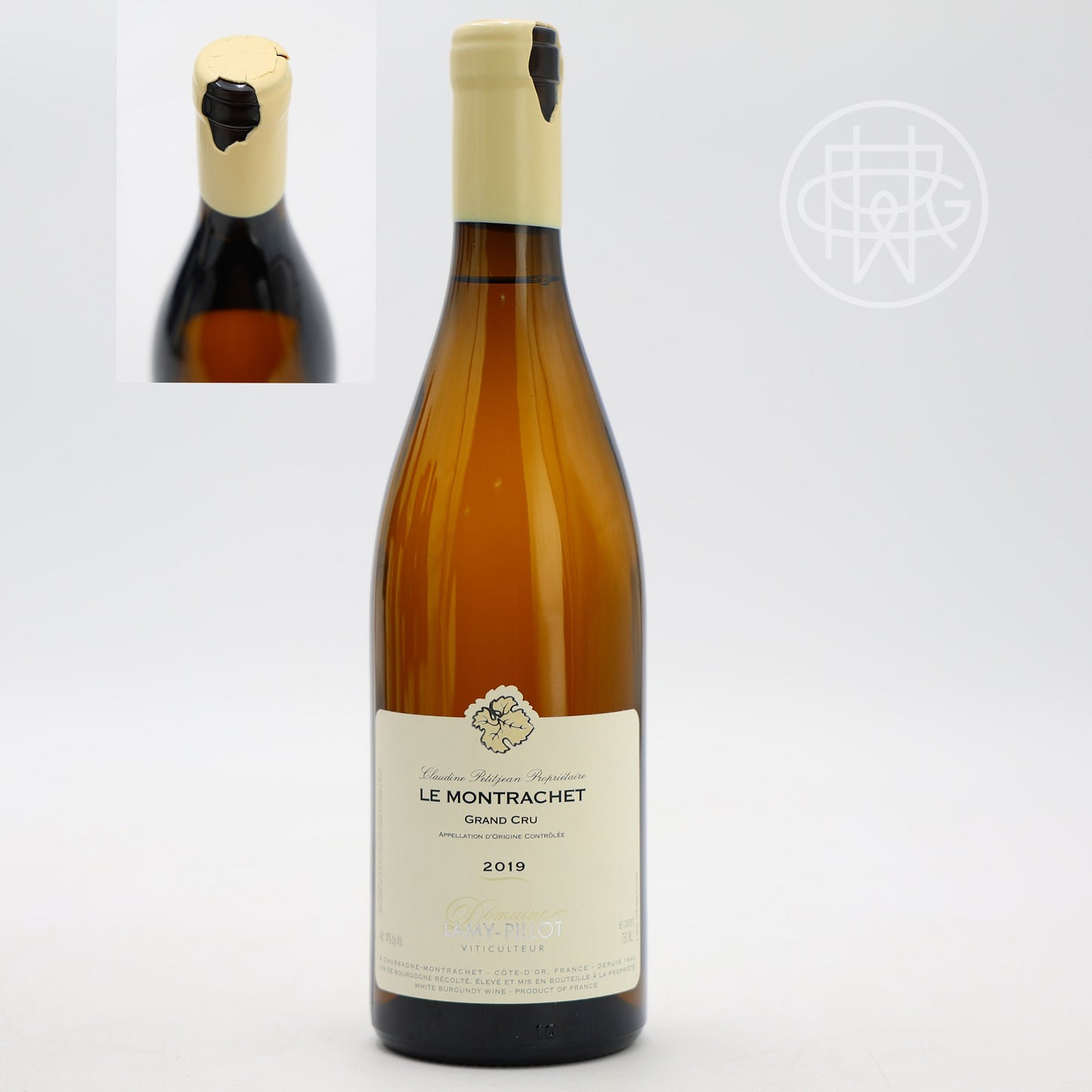Domaine Lamy Pillot Montrachet 2019 750mL [Chipped Wax Capsule]