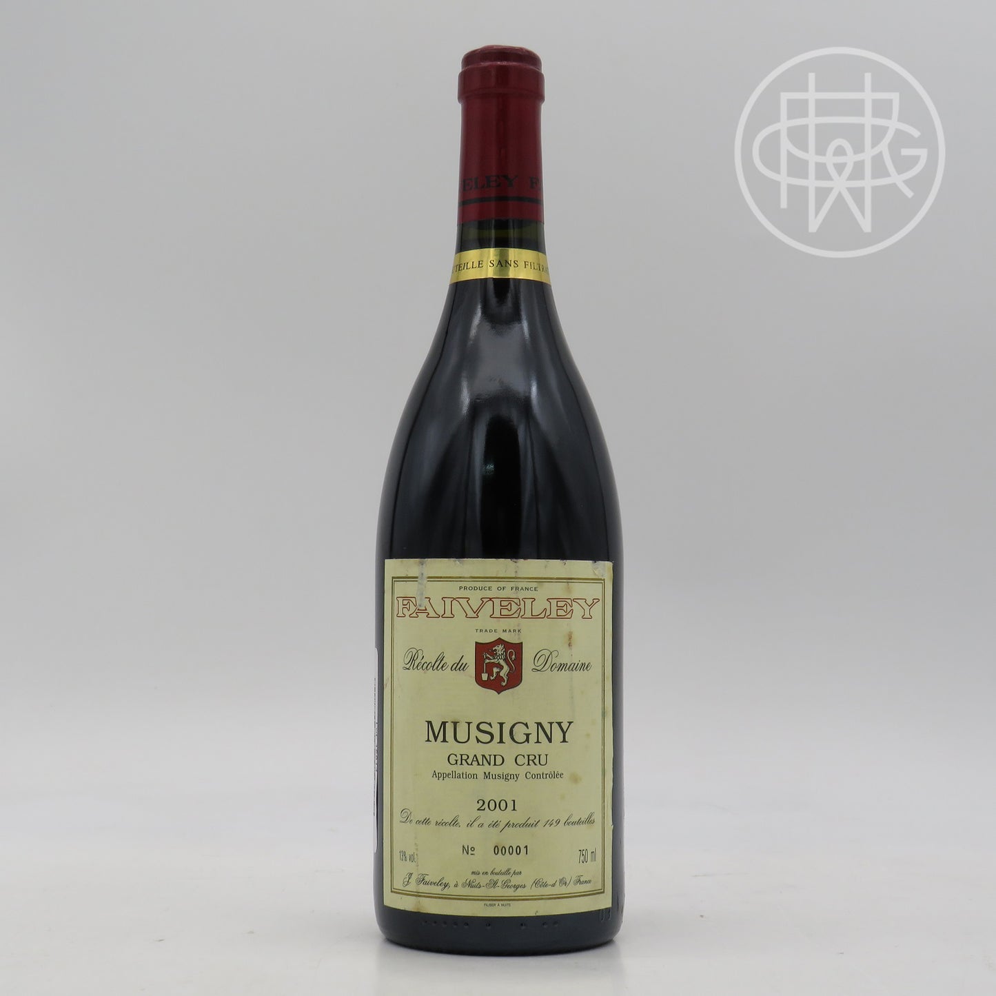 Faiveley Musigny 2001 750mL [Scuffed Label]  ***Bottle #1 of Only 149 Made***