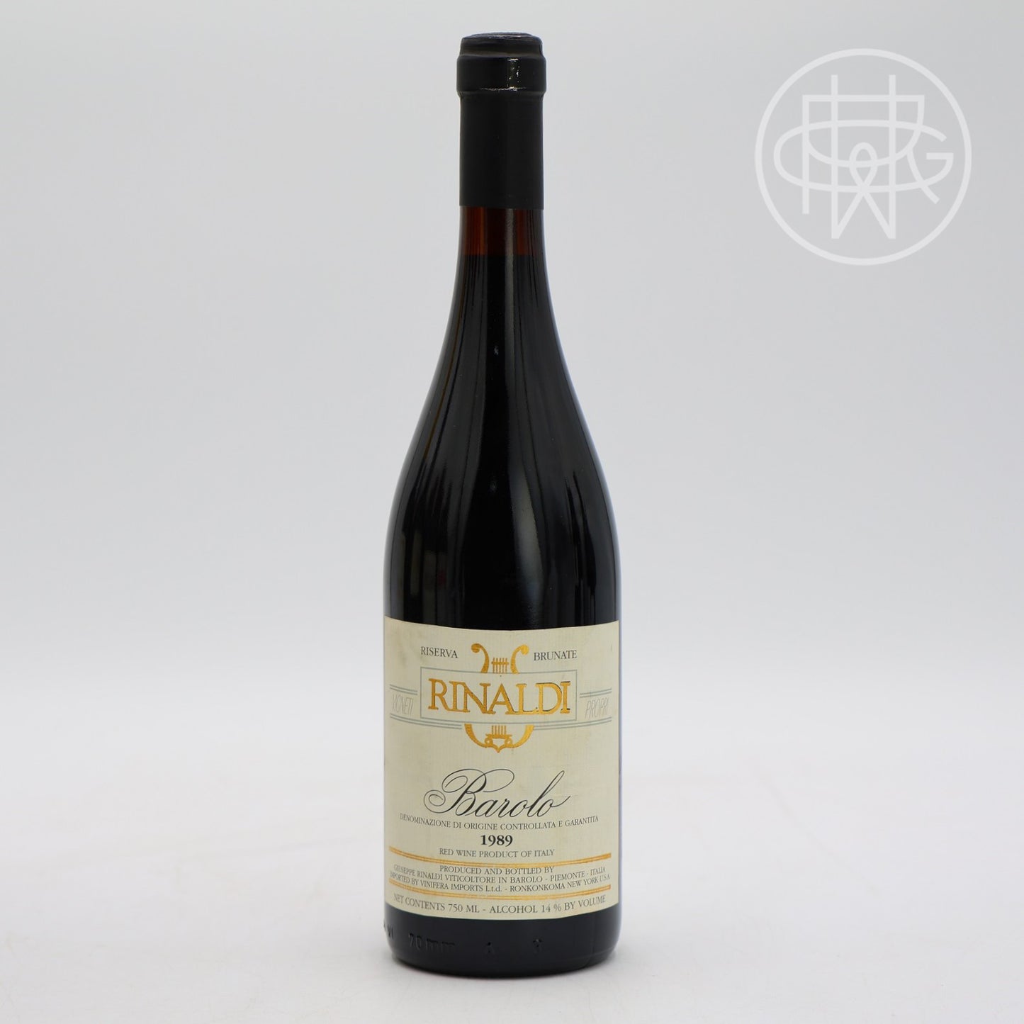 Giuseppe Rinaldi Barolo Brunate Riserva 1989 750mL (Slightly Soiled Label)