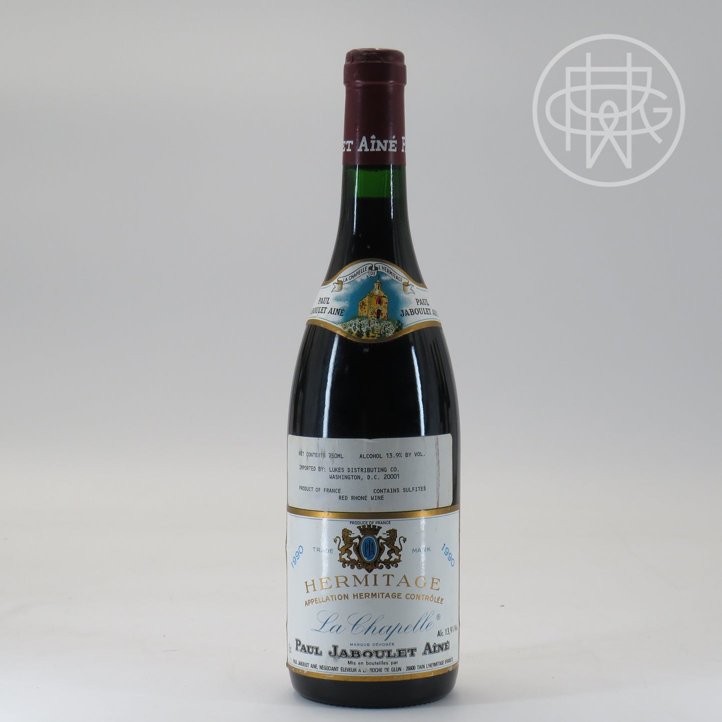 Jaboulet La Chapelle 1990 750mL (Slightly Soiled Label)