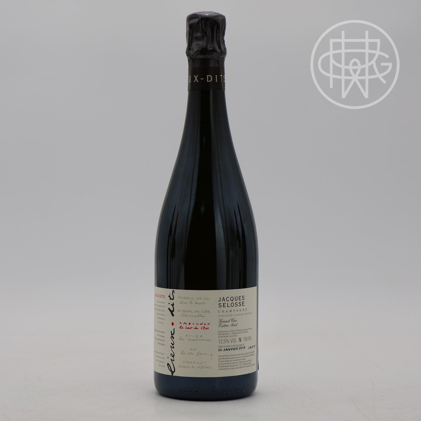 Jacques Selosse Lieux-Dits Sous le Mont Premier Cru Mareuil Sur Ay NV 750mL