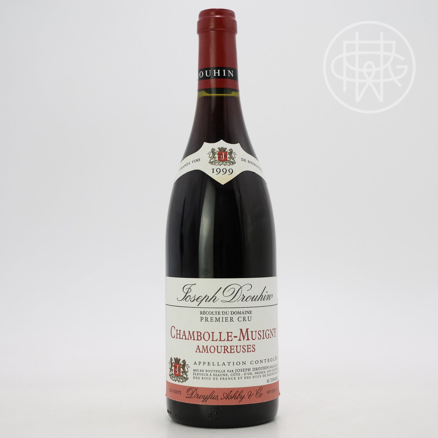 Joseph Drouhin Chambolle Musigny Les Amoureuses 1999 750mL (Slightly Soiled Label)